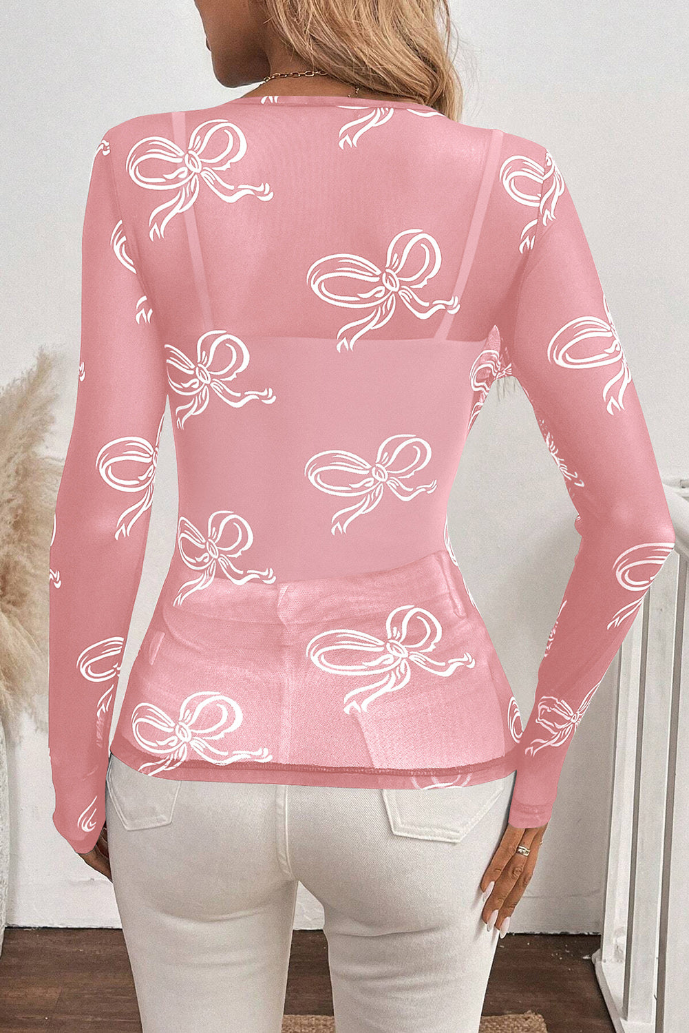 Bow Long Sleeve Top