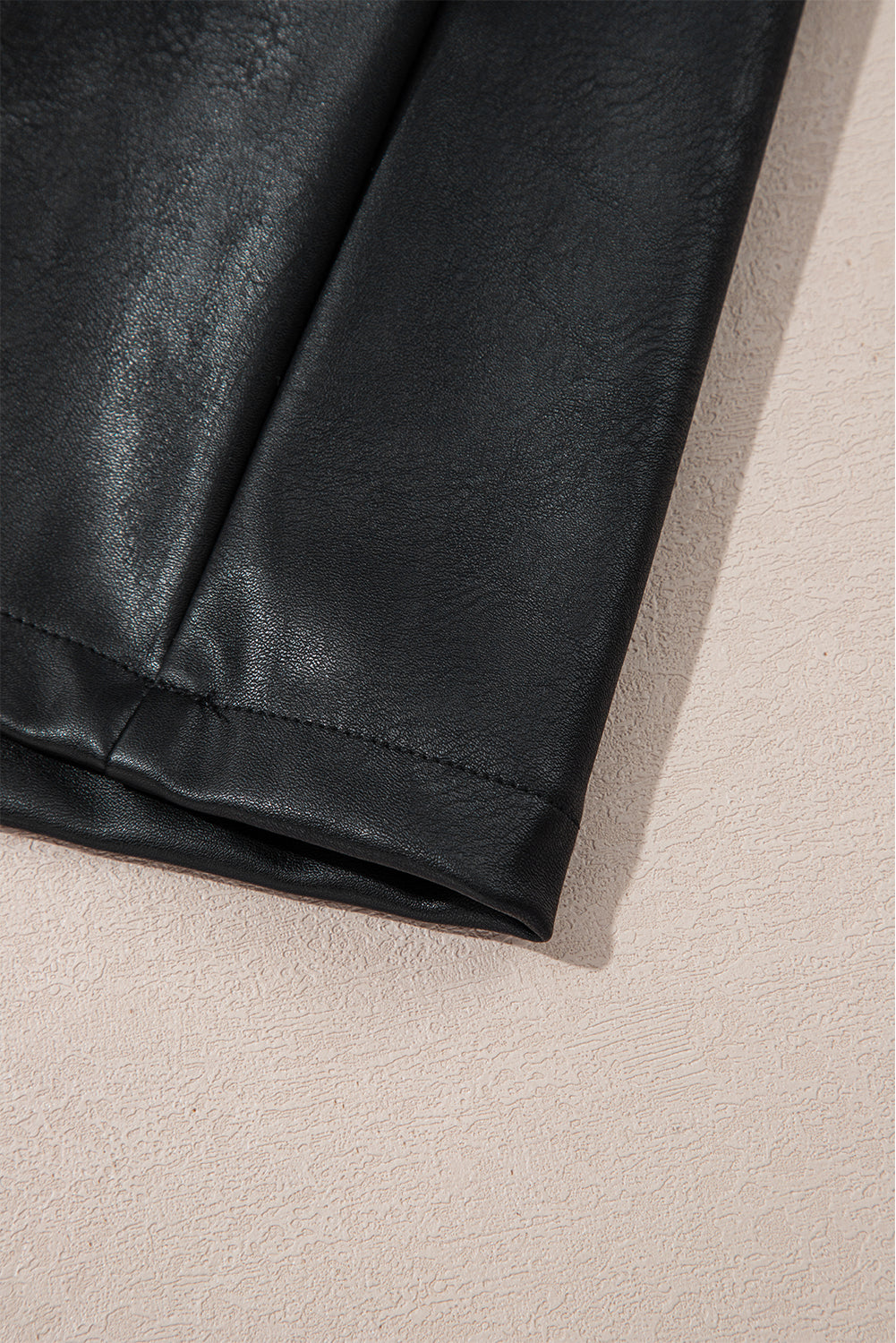 Wild Ginger Vegan Leather Sleeveless Mini Dress