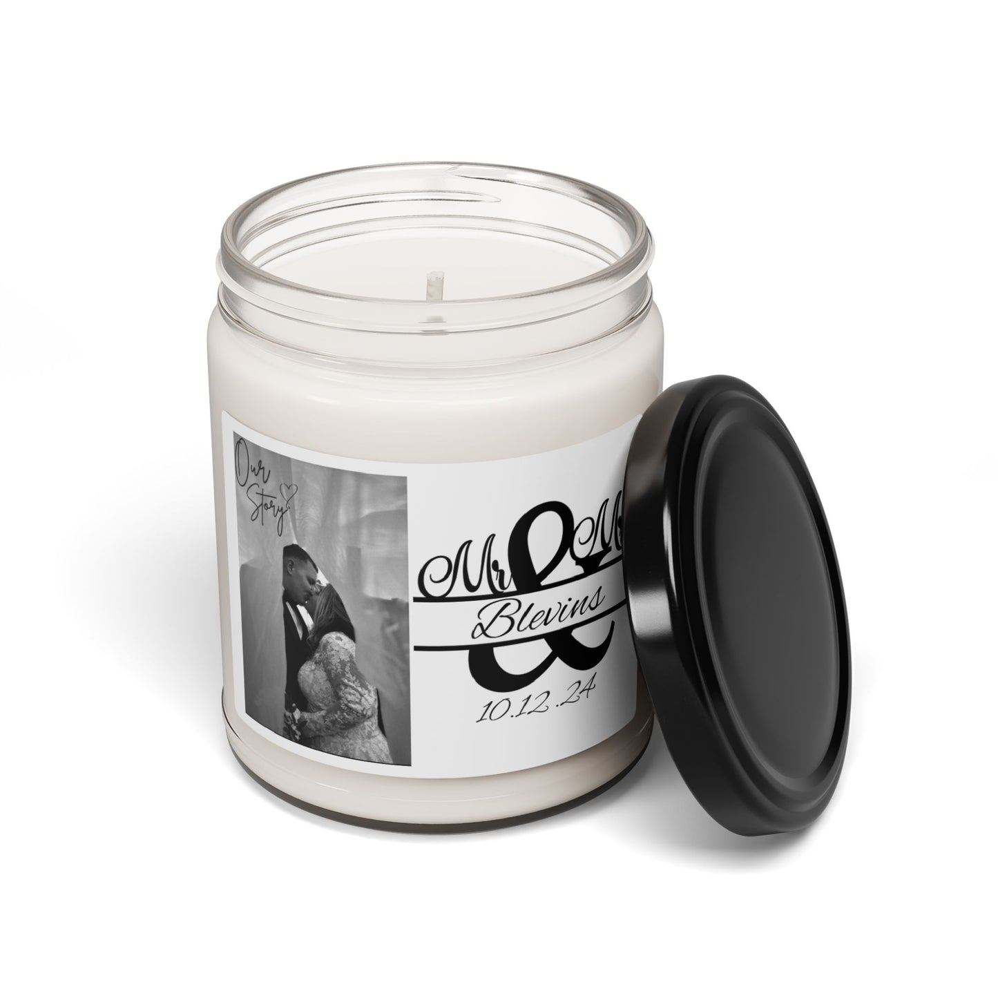 Scented Candle | Our Story & Custom Name/Date