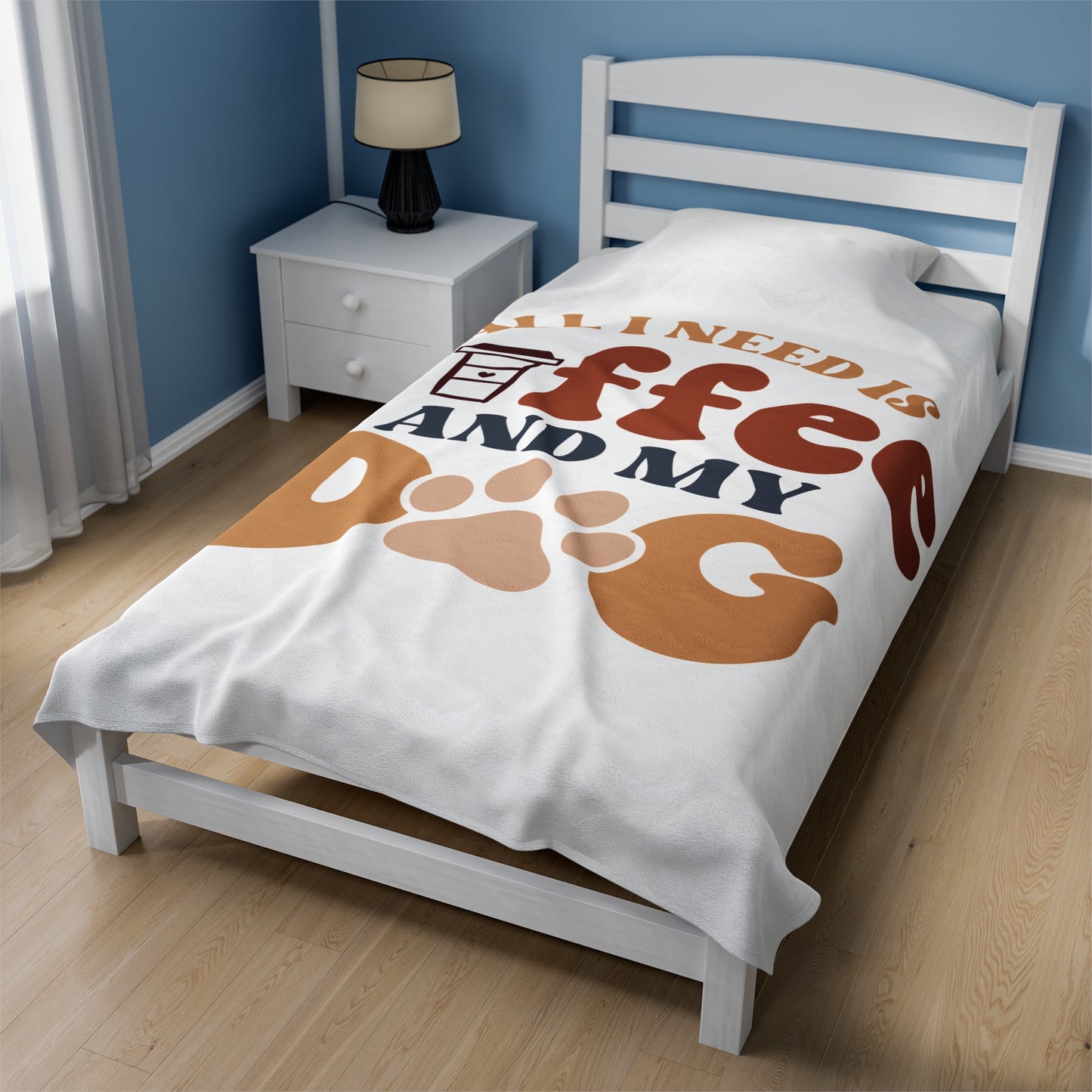 Plush Blanket | All I Need Is Coffee And My Dog