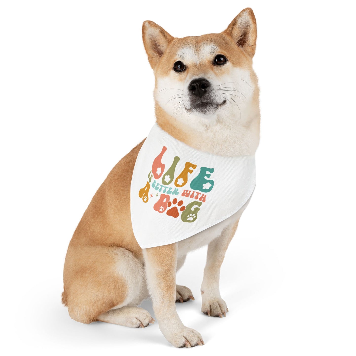 Pet Bandana Collar | Life Is Better With A Dog