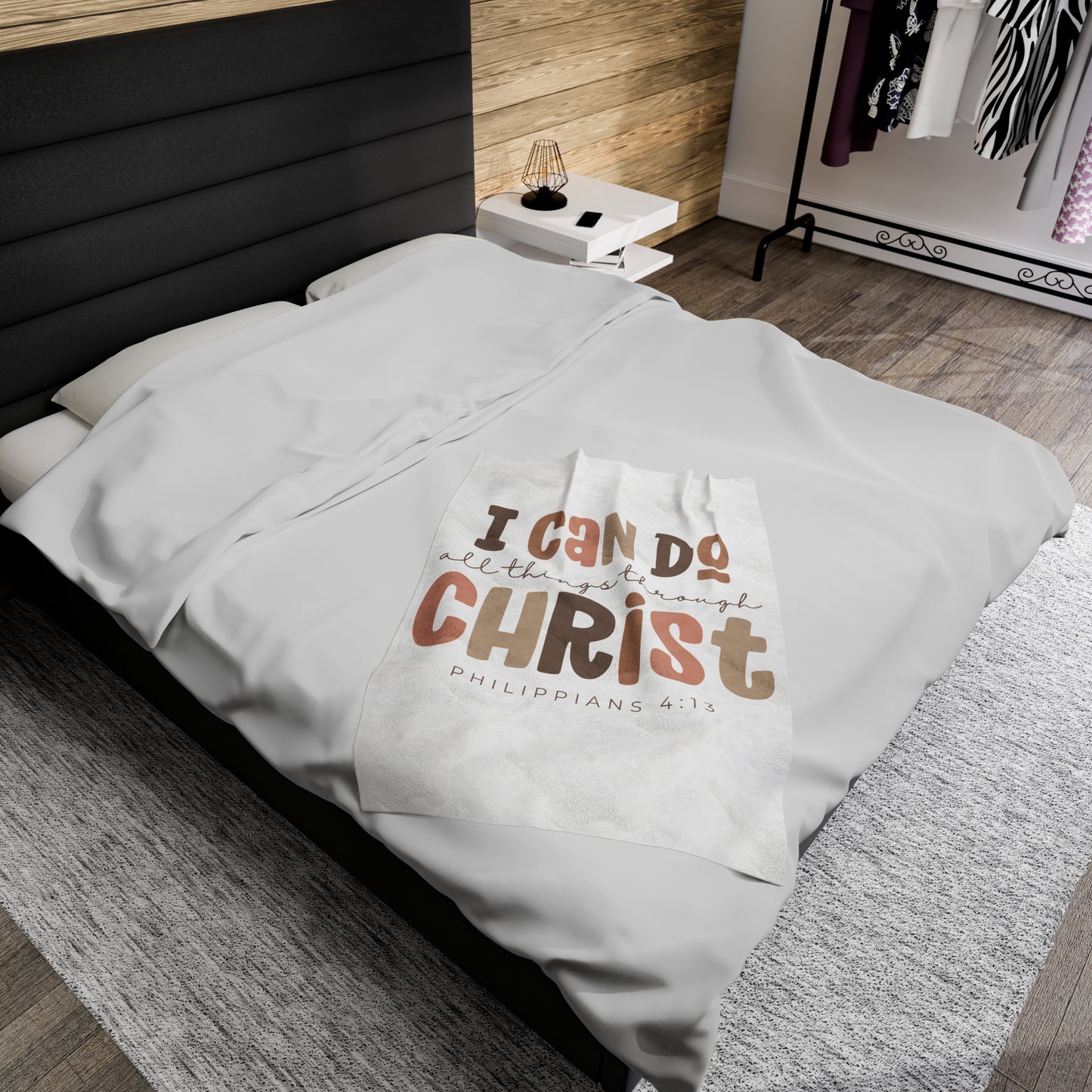 Plush Blanket | I Can Do All Things Through Christ Philippians 4:13