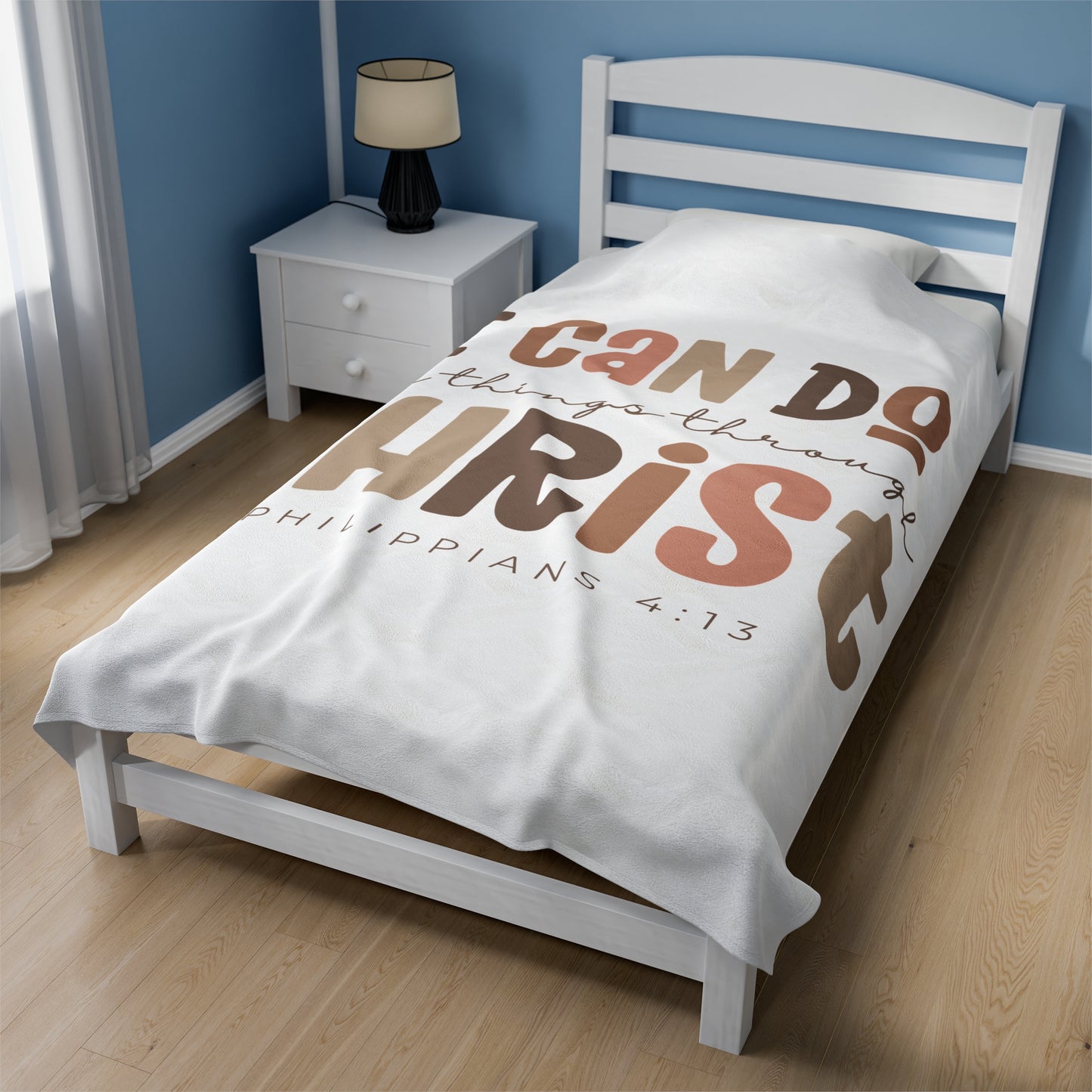 Plush Blanket | I Can Do All Things Through Christ Philippians 4:13