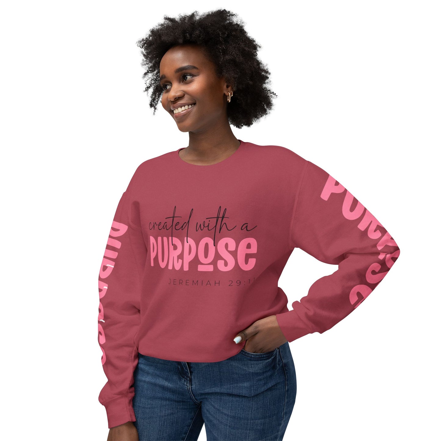 Crewneck | created with a PURPOSE Jeremiah 29:11