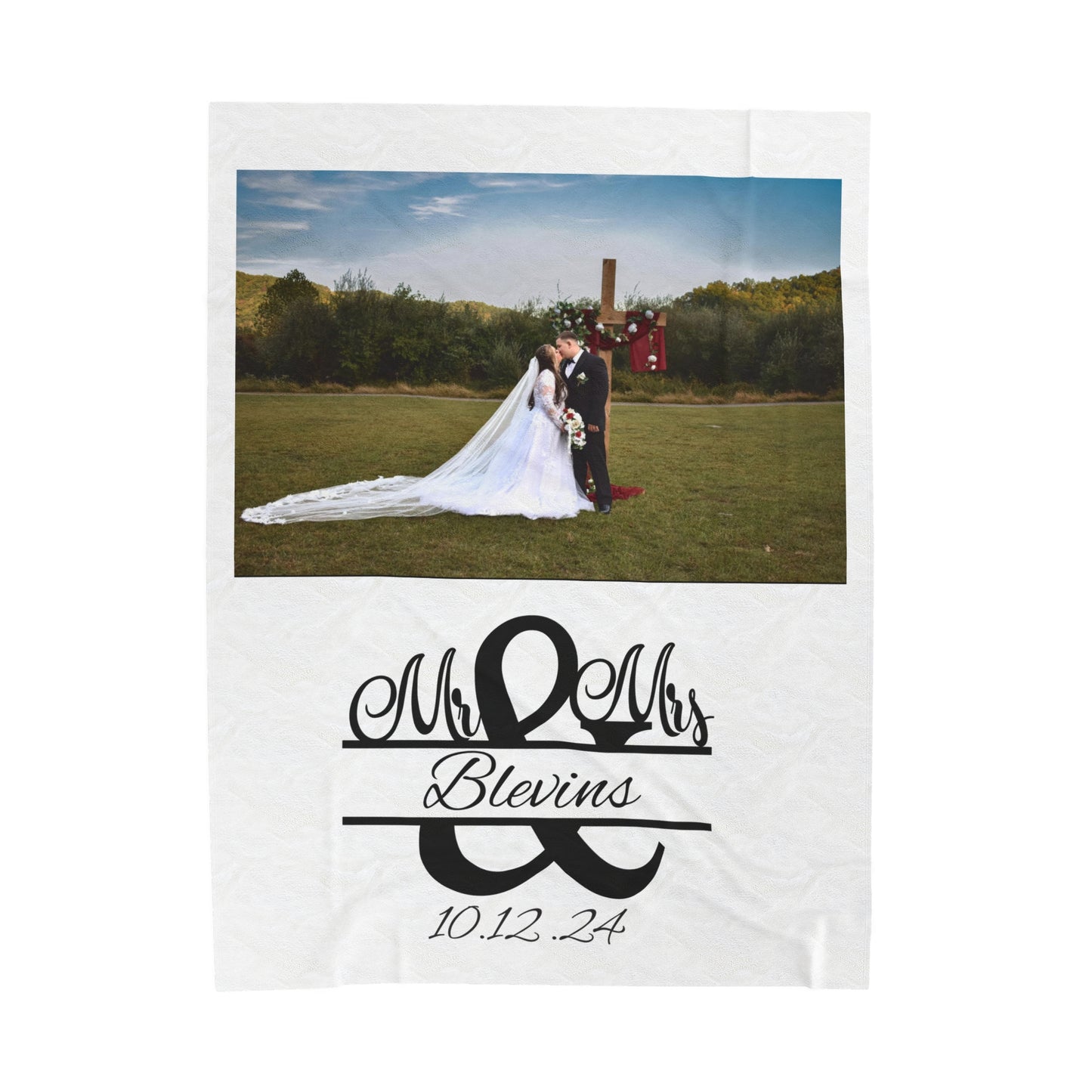 Plush Blanket | Our Story & Custom Name/Date