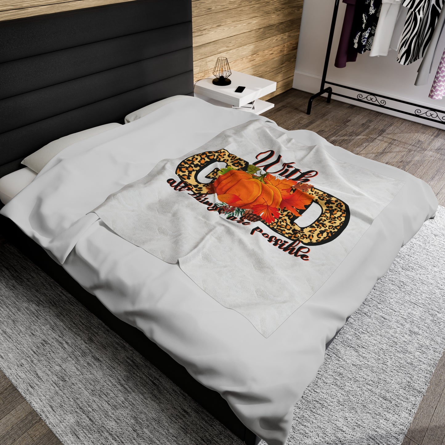 Plush Blanket | With God All Things Are Possible