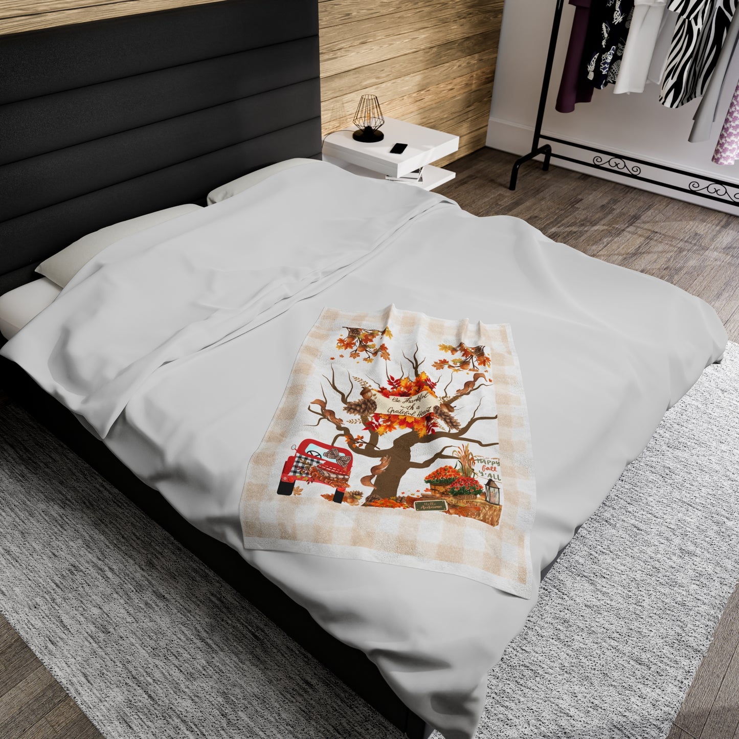 Plush Blanket | Be Thankful With A Grateful Heart
