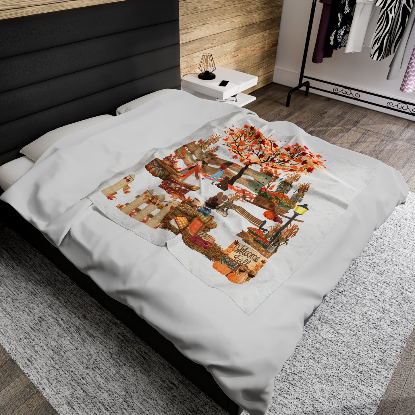 Plush Blanket | Welcome Fall