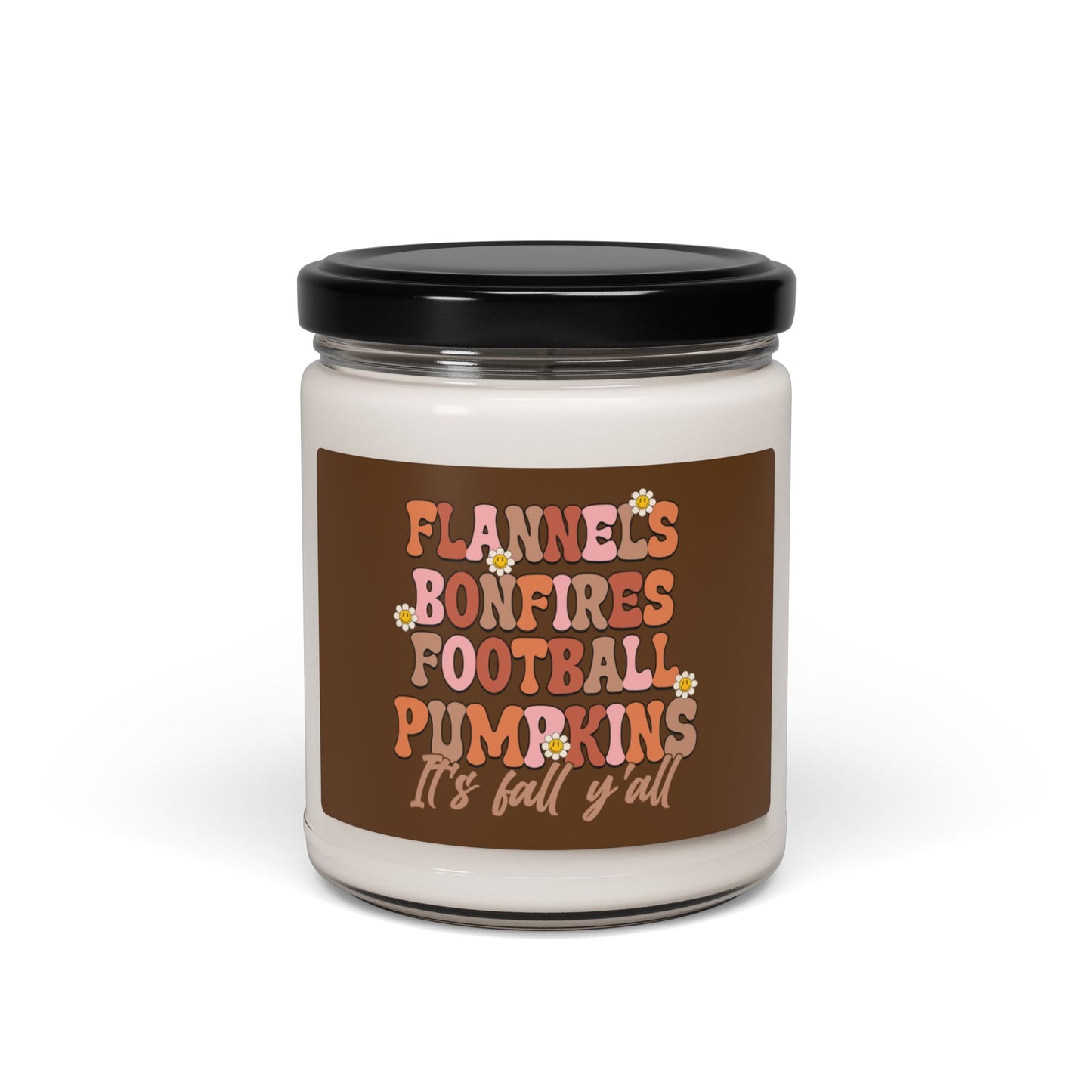 Scented Candle | Flannels Bonfires Football Pumpkins It's Fall Y'all