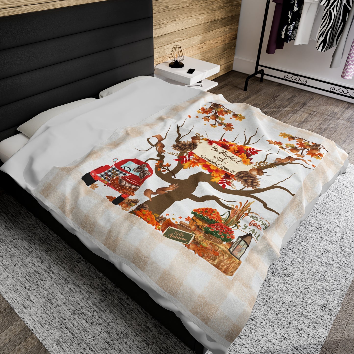 Plush Blanket | Be Thankful With A Grateful Heart