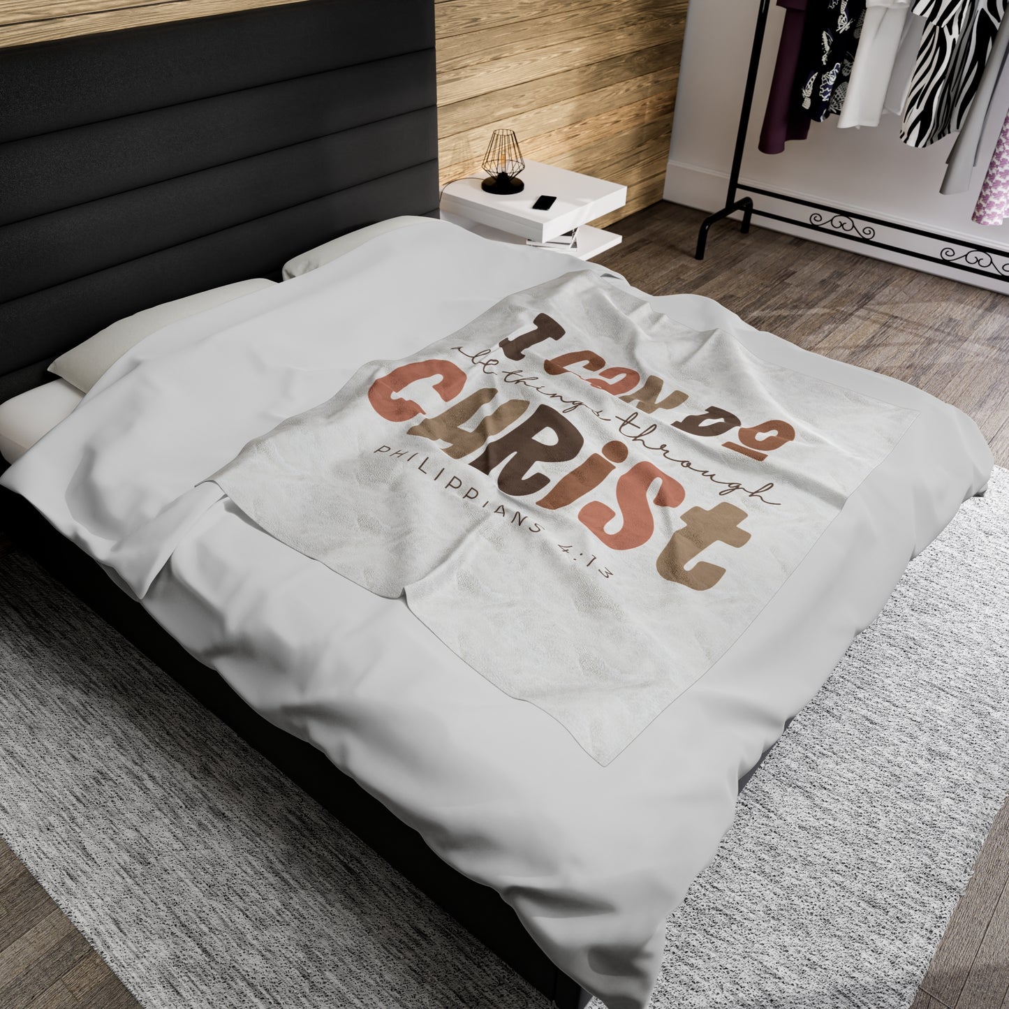 Plush Blanket | I Can Do All Things Through Christ Philippians 4:13