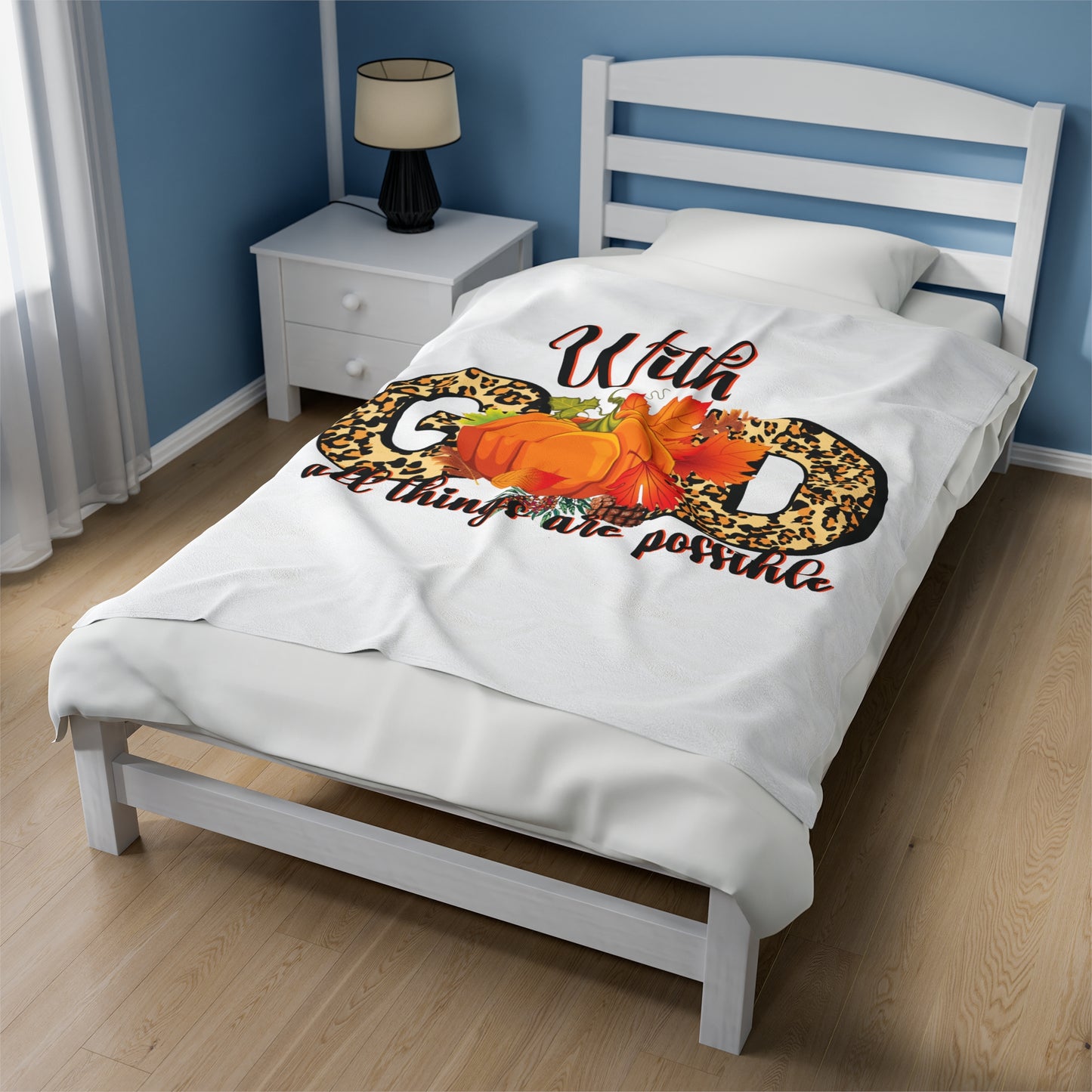 Plush Blanket | With God All Things Are Possible