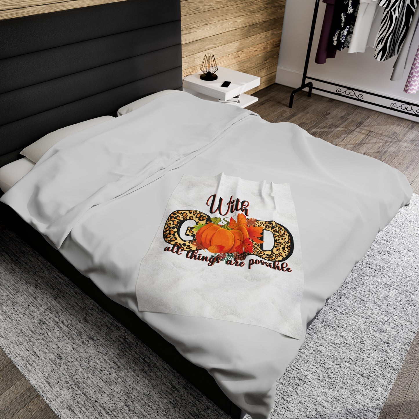 Plush Blanket | With God All Things Are Possible