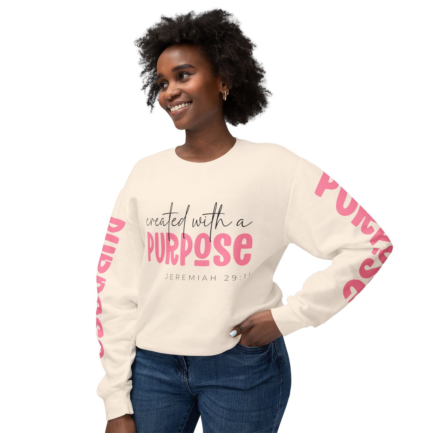 Crewneck | created with a PURPOSE Jeremiah 29:11