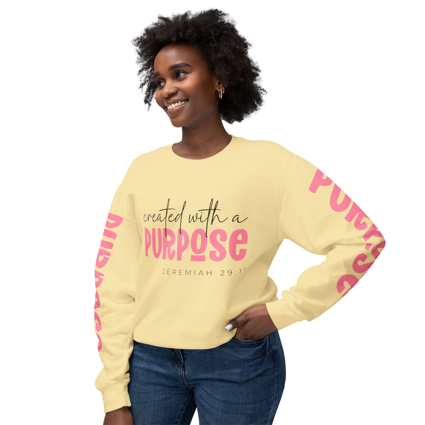 Crewneck | created with a PURPOSE Jeremiah 29:11
