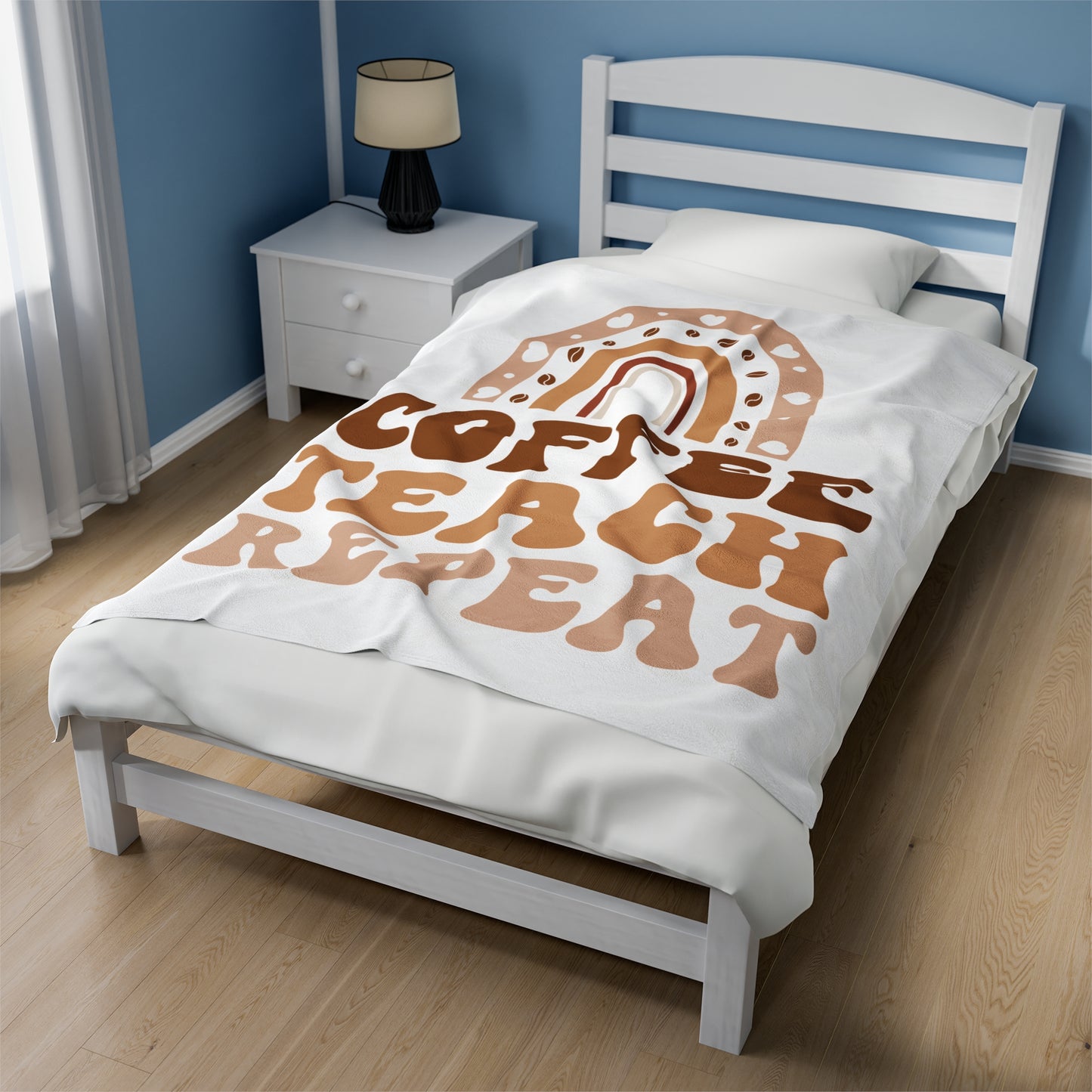 Plush Blanket | Coffee Teach Repeat