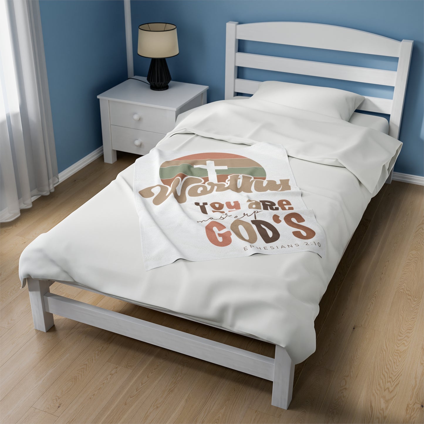 Plush Blanket | Worthy You Are Masterpiece GOD'S Ephesians 2:10
