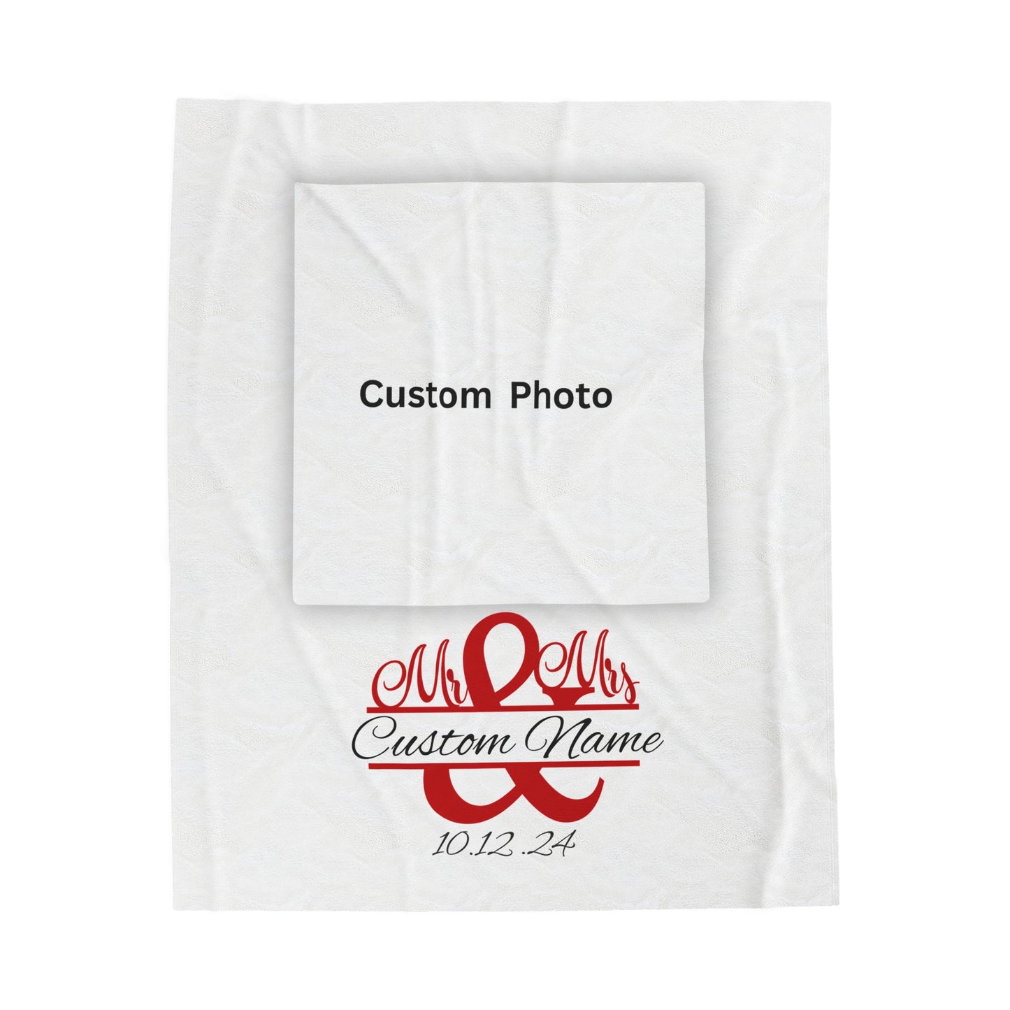 Plush Blanket | Our Story & Custom Name/Date