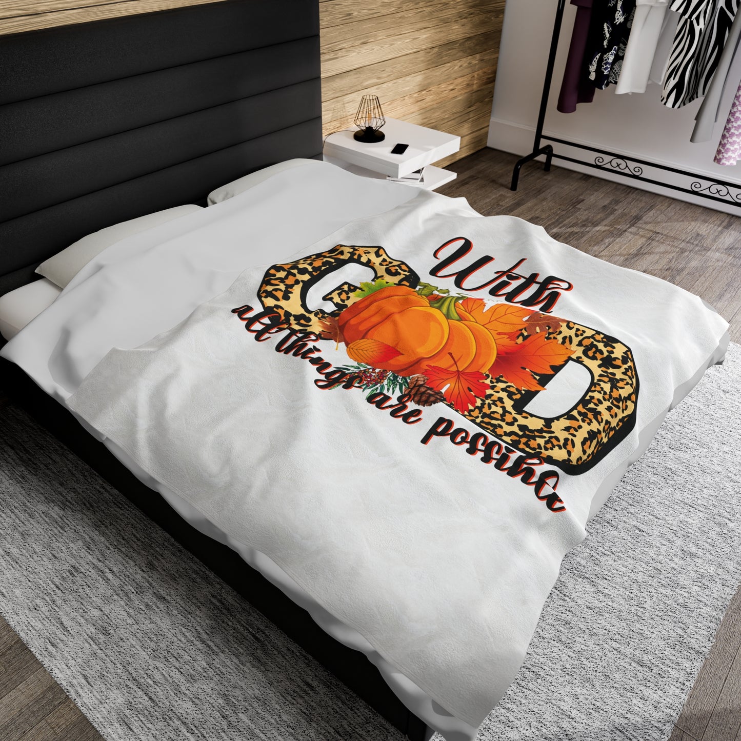 Plush Blanket | With God All Things Are Possible
