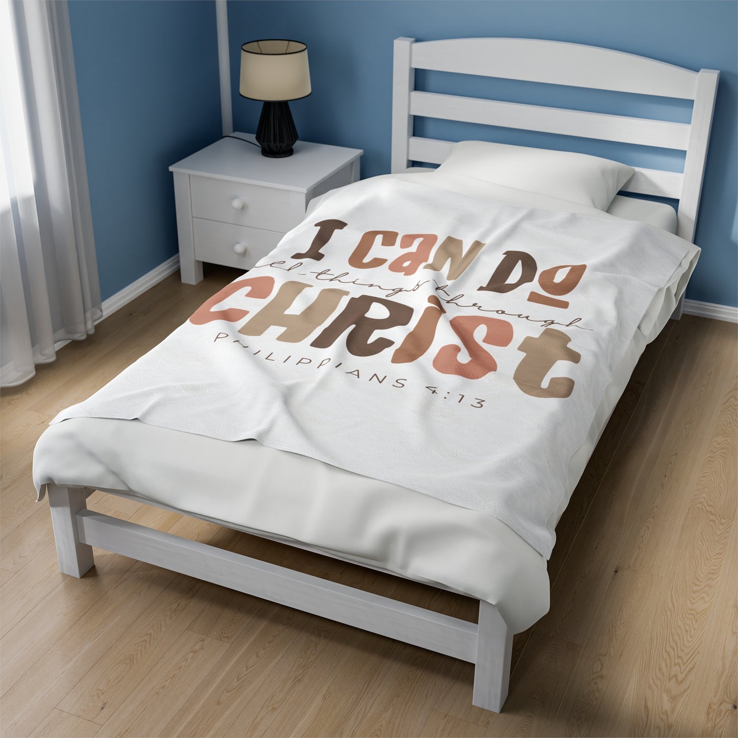 Plush Blanket | I Can Do All Things Through Christ Philippians 4:13