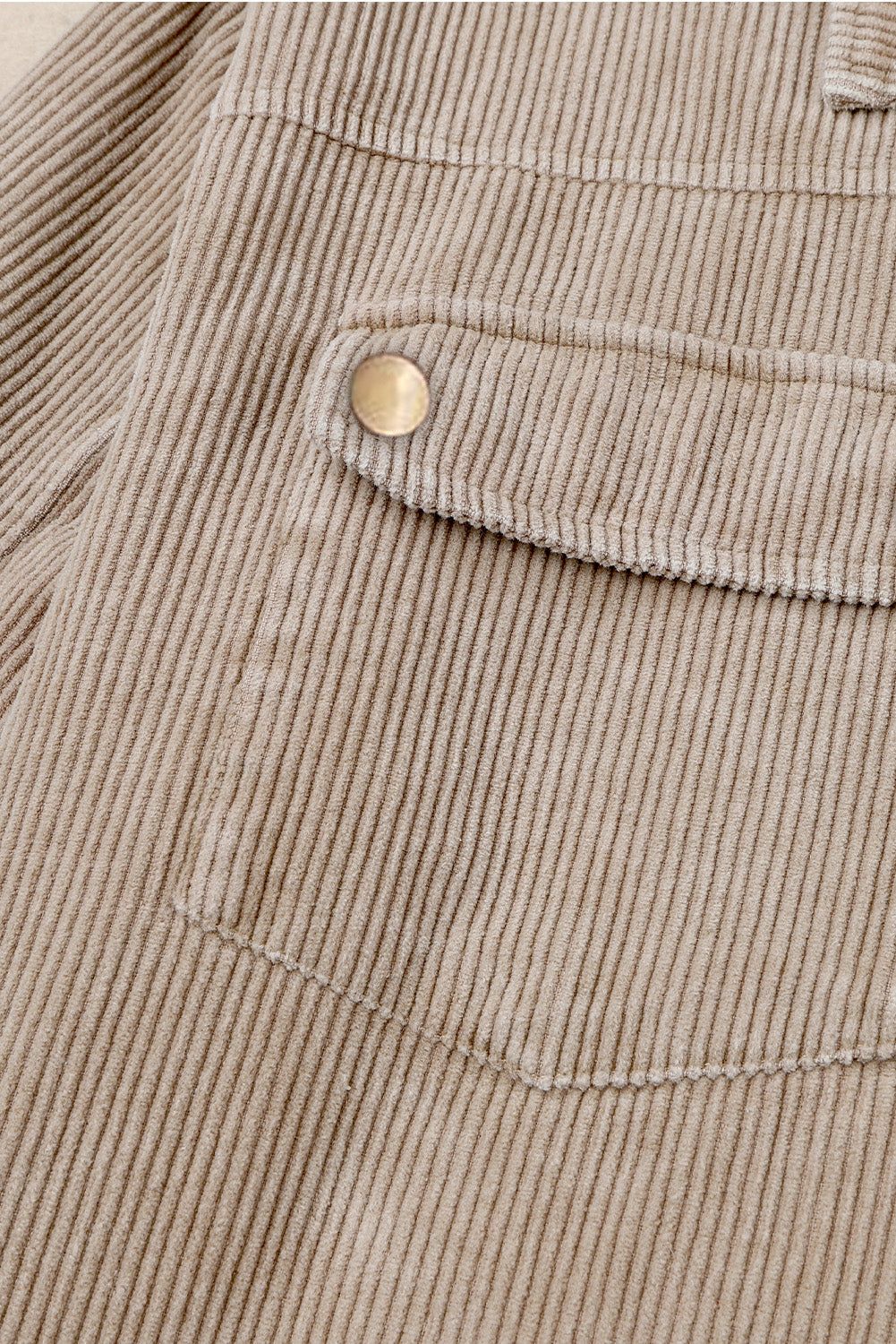 Patchwork Hooded Corduroy Jacket