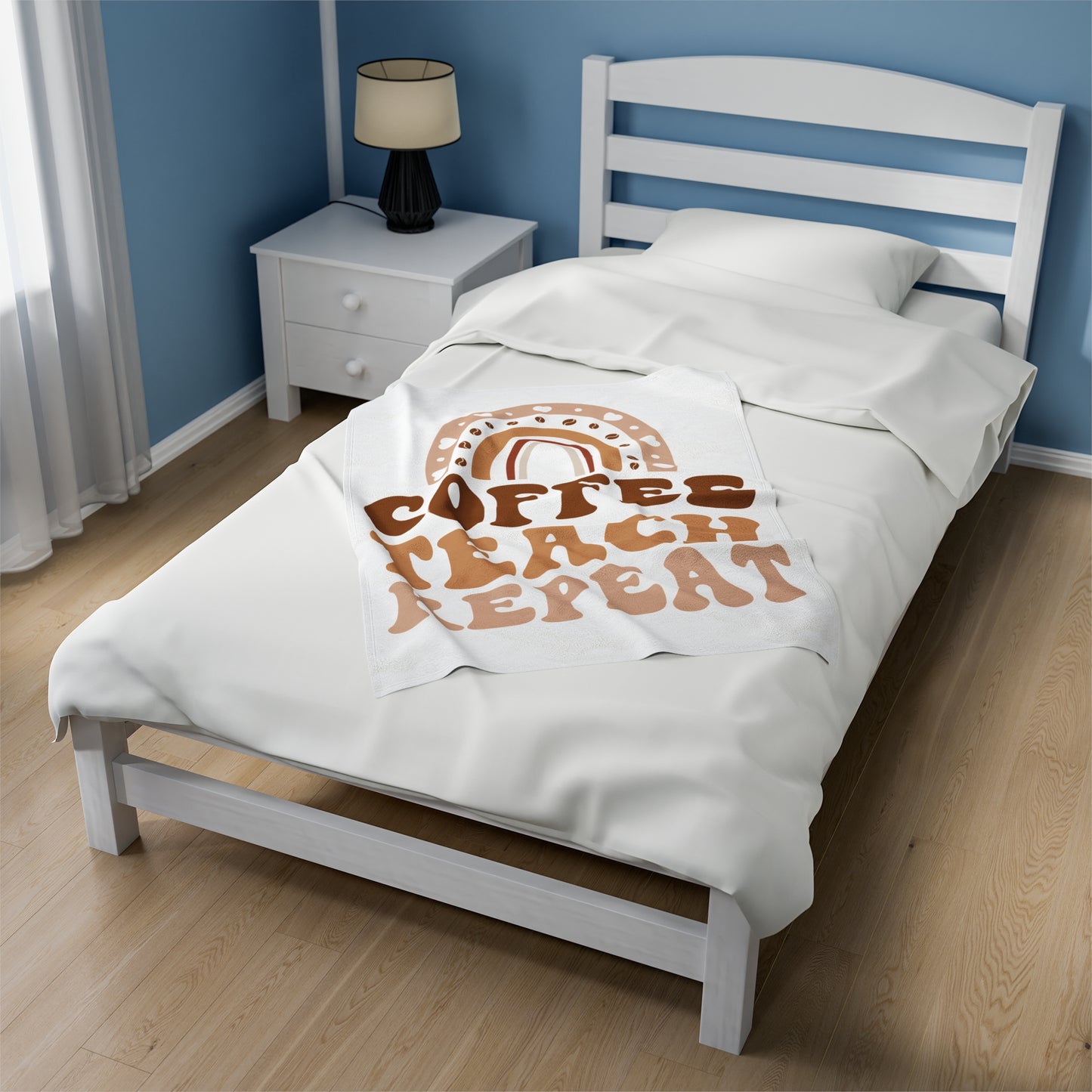Plush Blanket | Coffee Teach Repeat