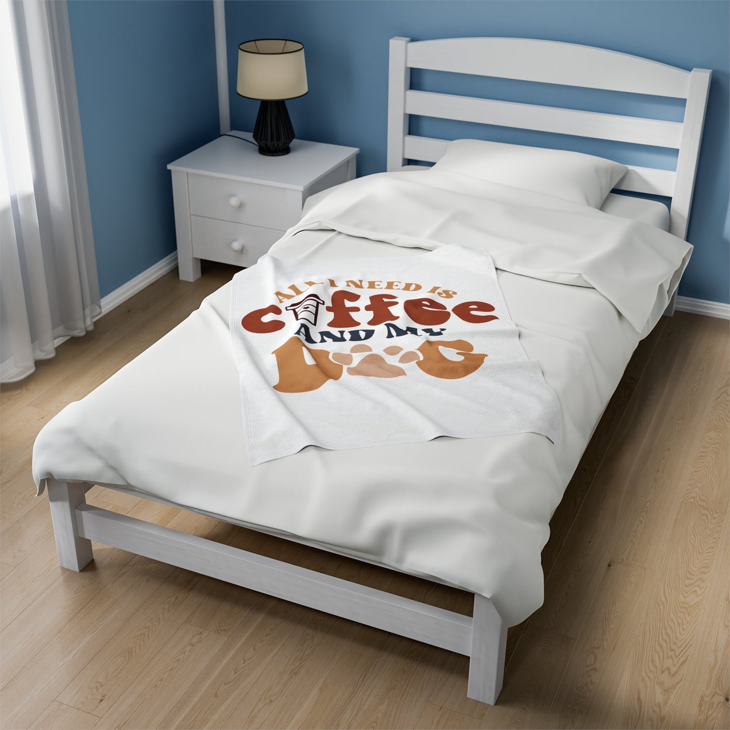 Plush Blanket | All I Need Is Coffee And My Dog