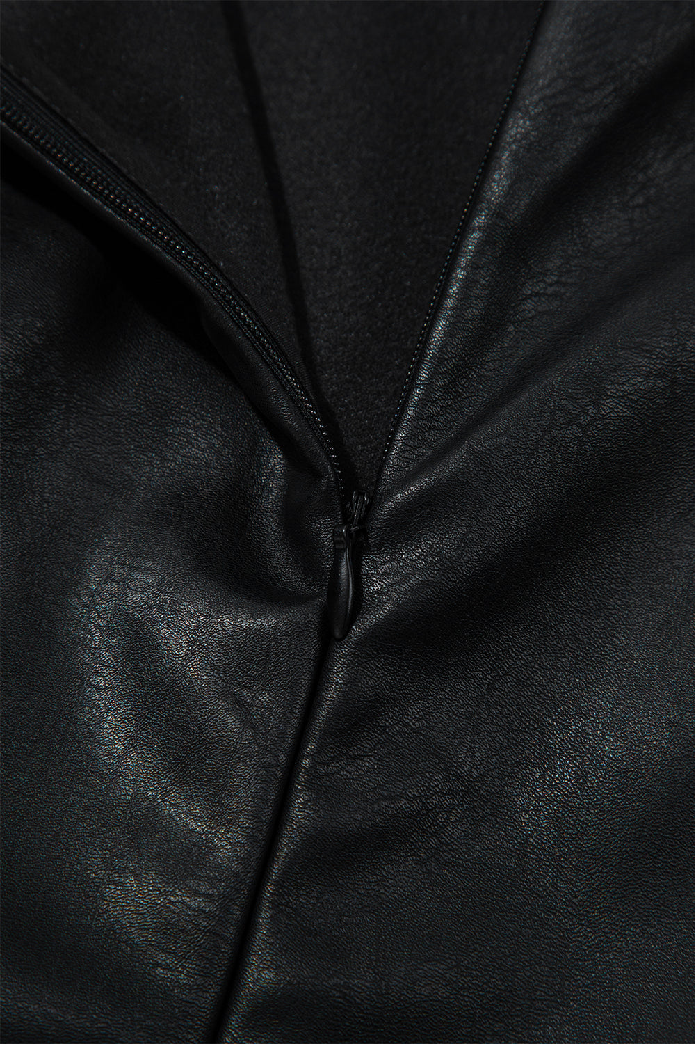 Wild Ginger Vegan Leather Sleeveless Mini Dress
