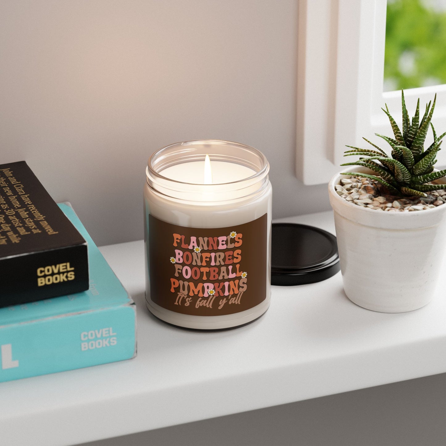 Scented Candle | Flannels Bonfires Football Pumpkins It's Fall Y'all