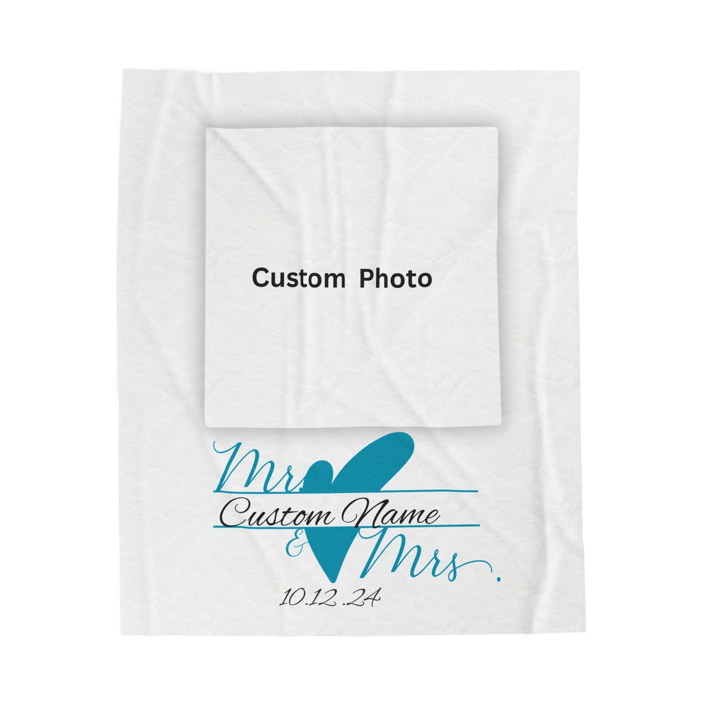 Plush Blanket | Love Is In The Air Custom Name/Date