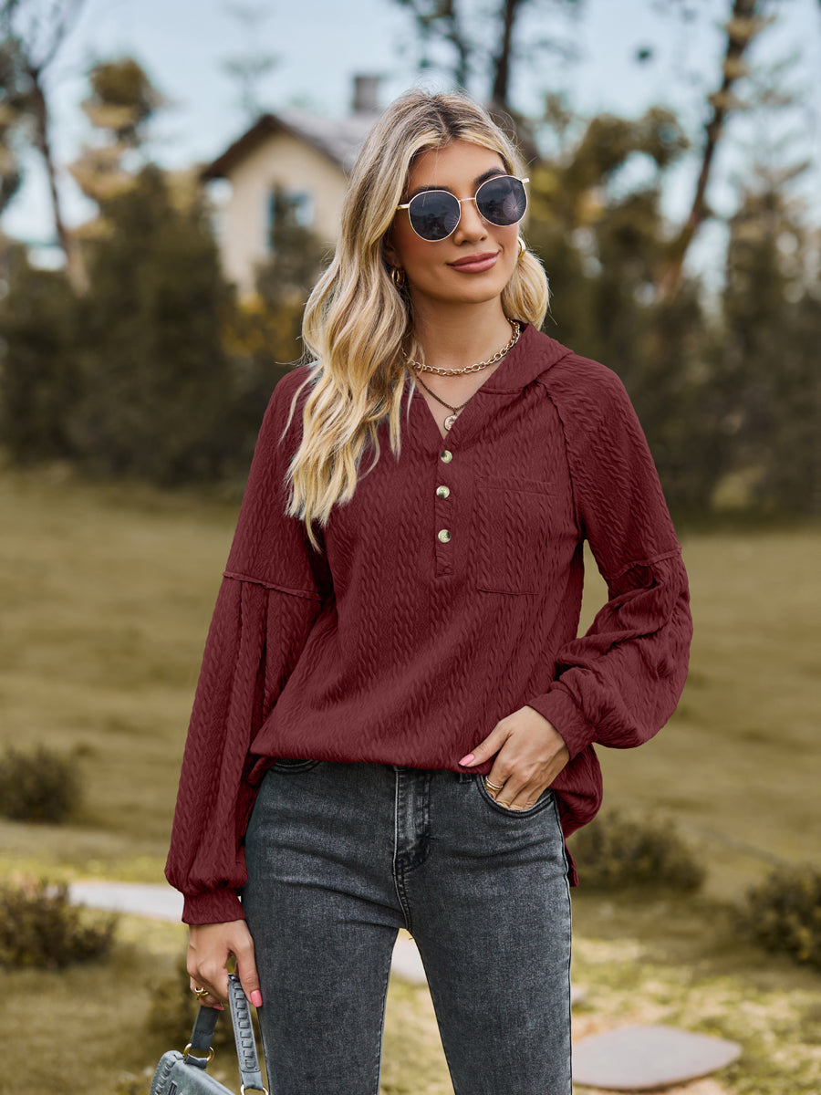 Cable-Knit Hoodie