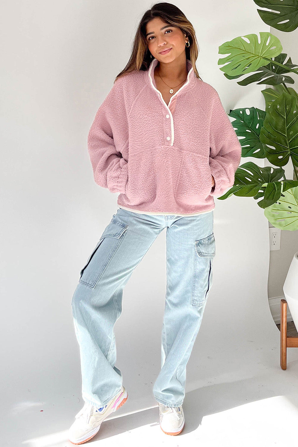 Plush Pocket Sweatshirt