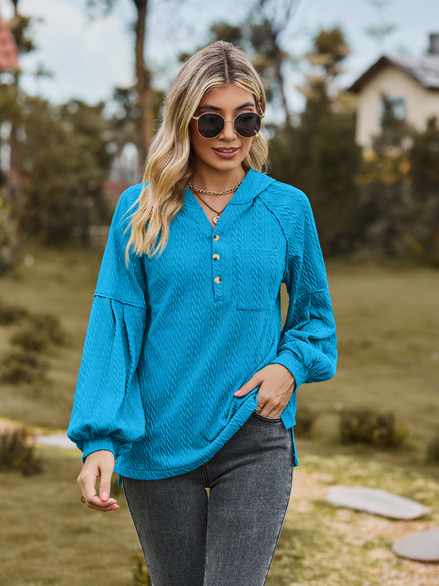 Cable-Knit Hoodie