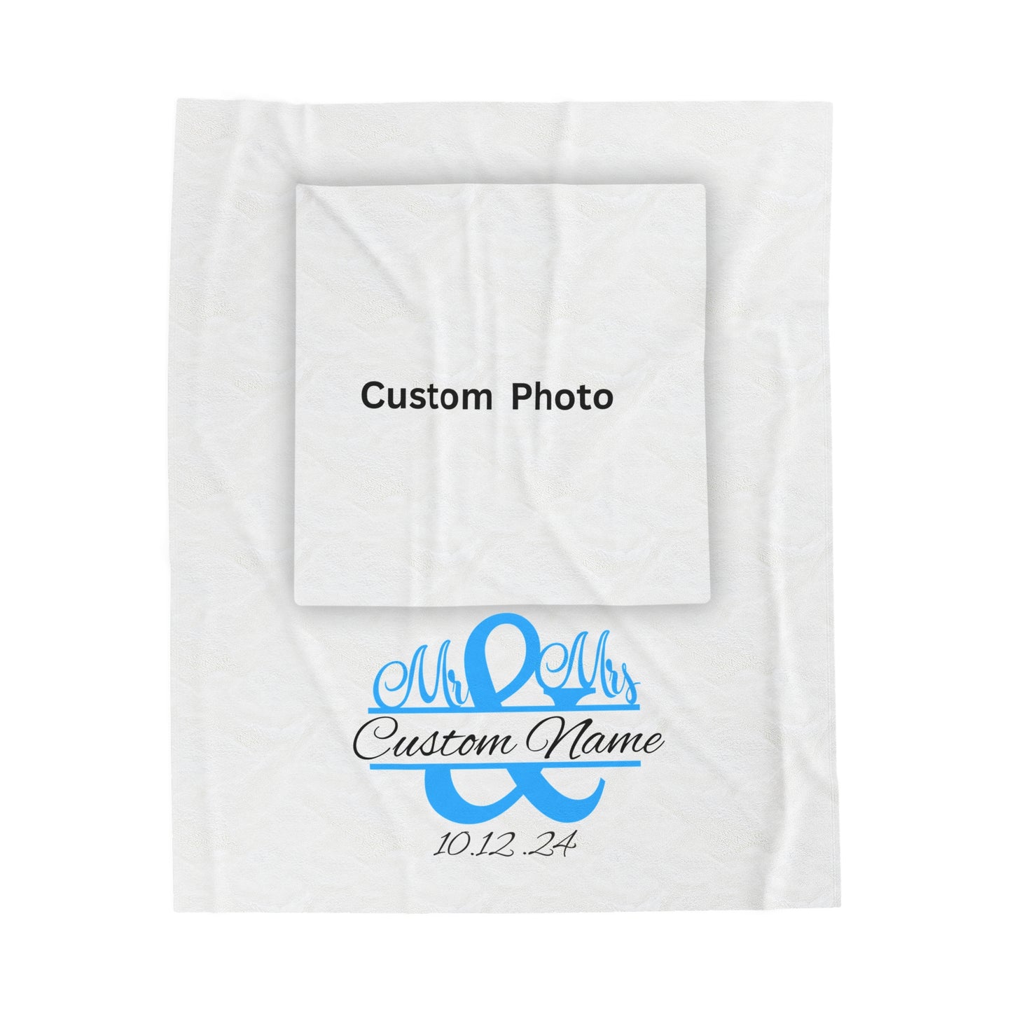 Plush Blanket | Our Story & Custom Name/Date