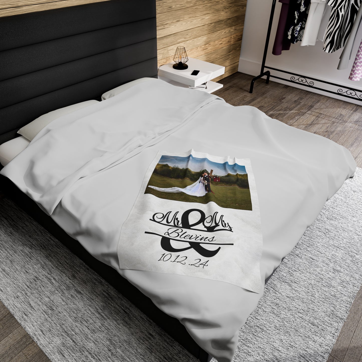Plush Blanket | Our Story & Custom Name/Date