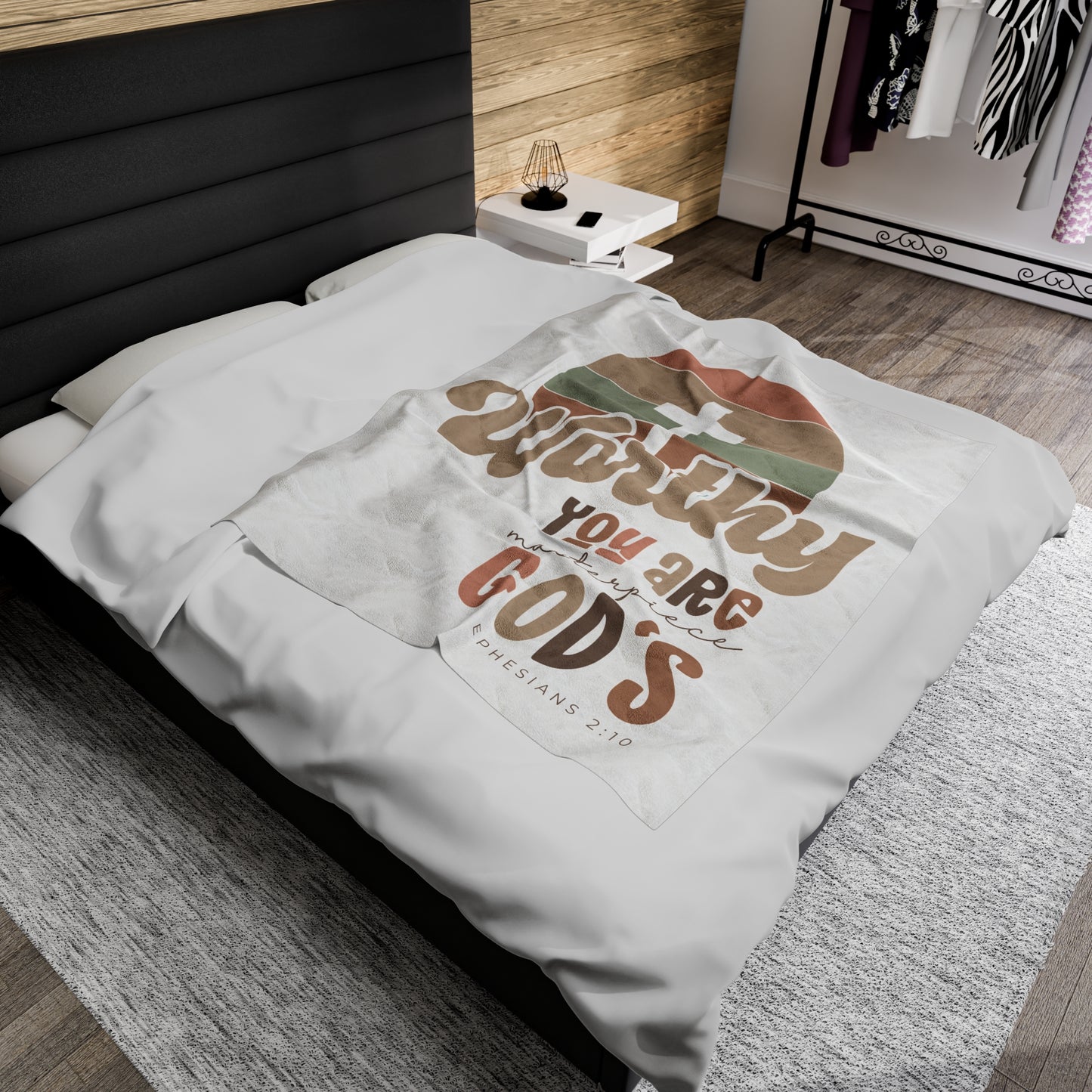 Plush Blanket | Worthy You Are Masterpiece GOD'S Ephesians 2:10