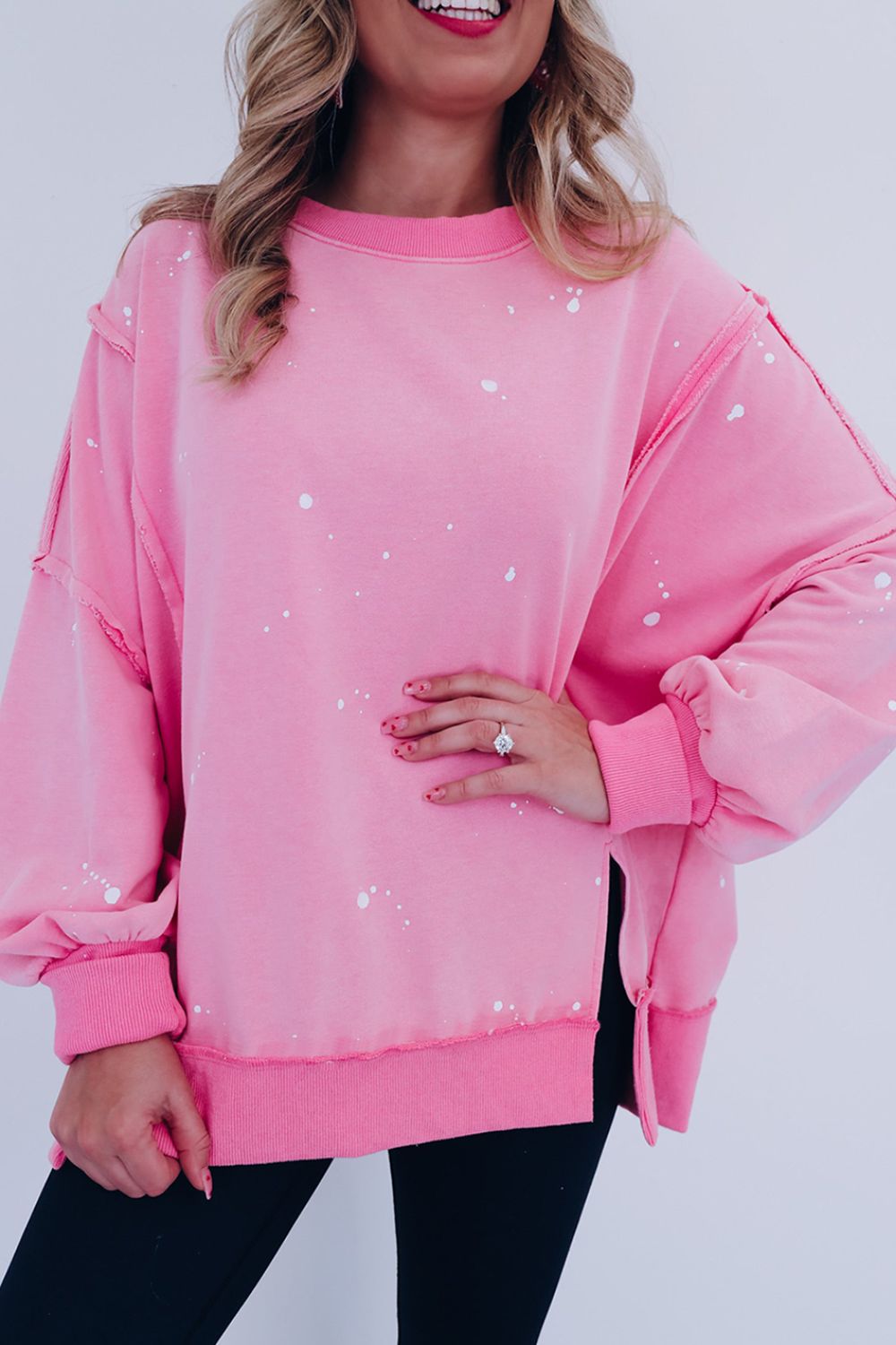 Splatter Print Sweatshirt