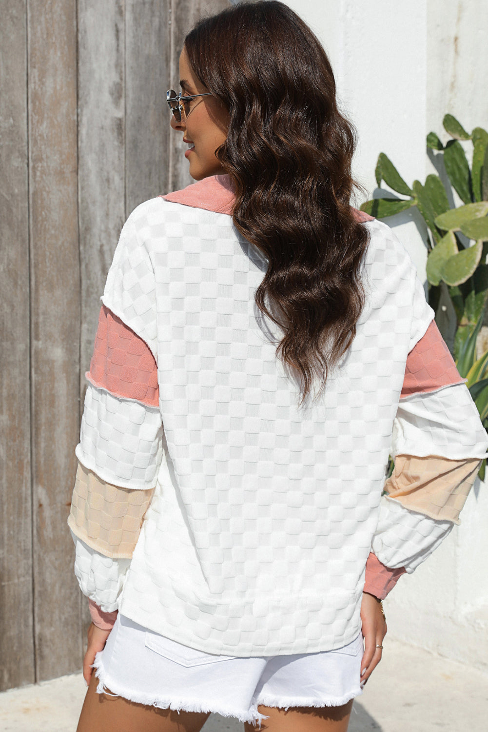 Color Block Long Sleeve Sweatshirt