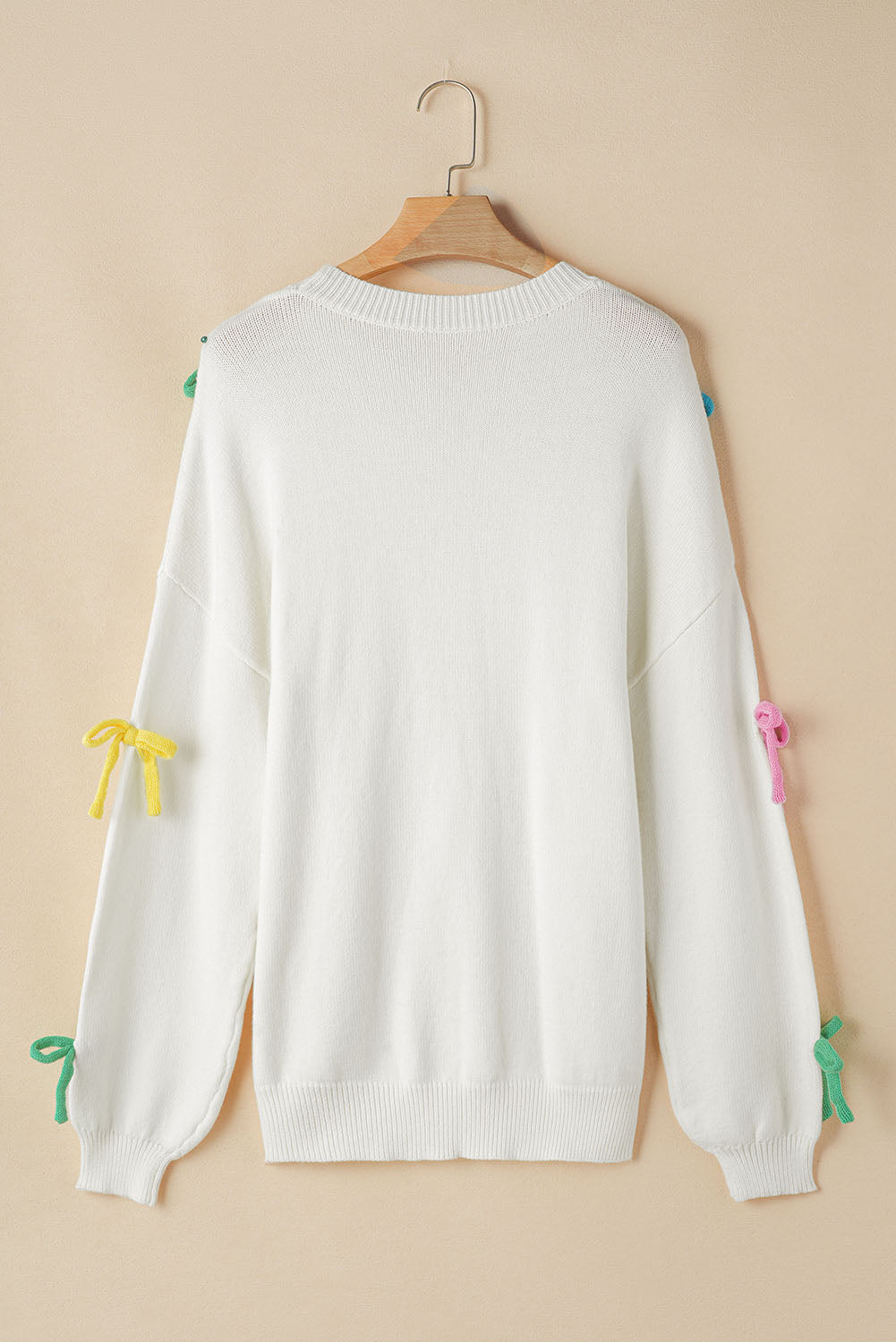 Contrast Bow Sweater
