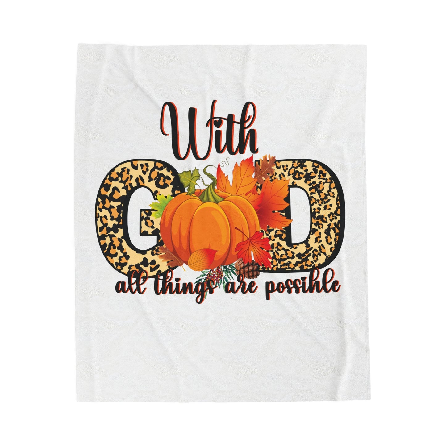Plush Blanket | With God All Things Are Possible