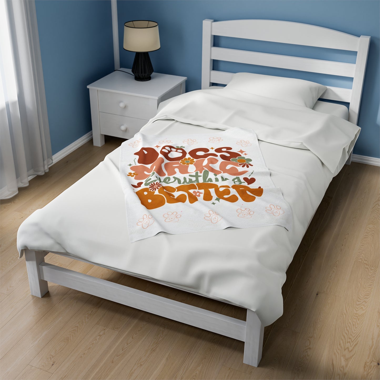 Plush Blanket | Dogs Make Everything Better