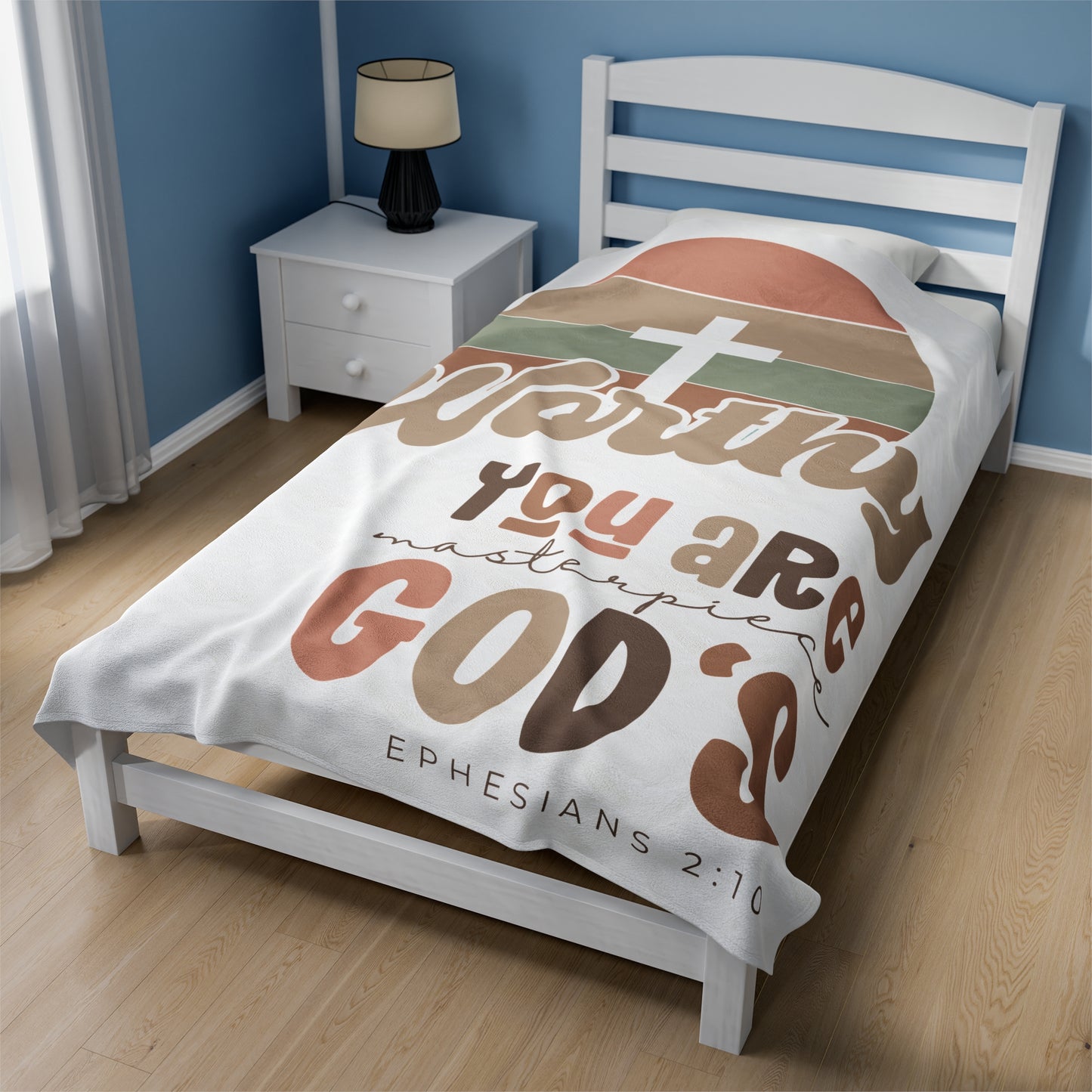 Plush Blanket | Worthy You Are Masterpiece GOD'S Ephesians 2:10