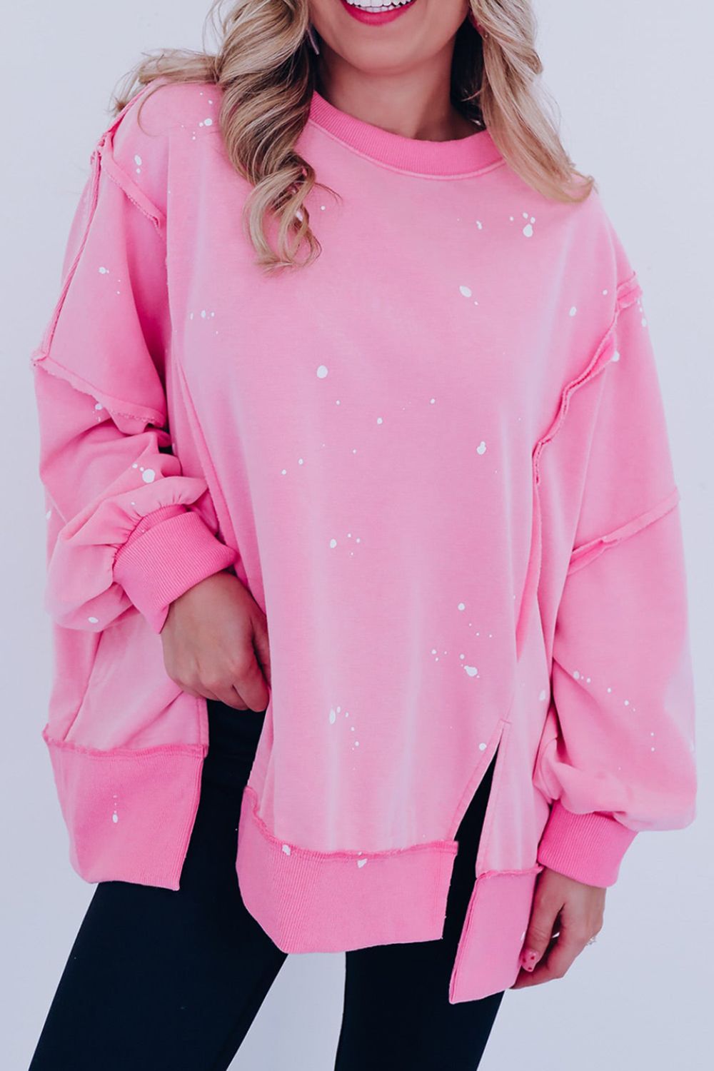 Splatter Print Sweatshirt