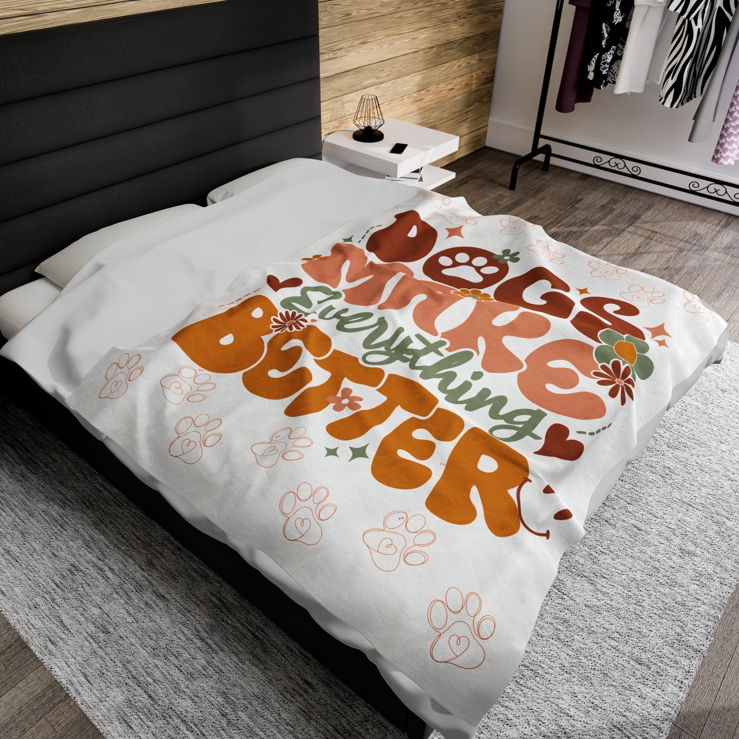Plush Blanket | Dogs Make Everything Better