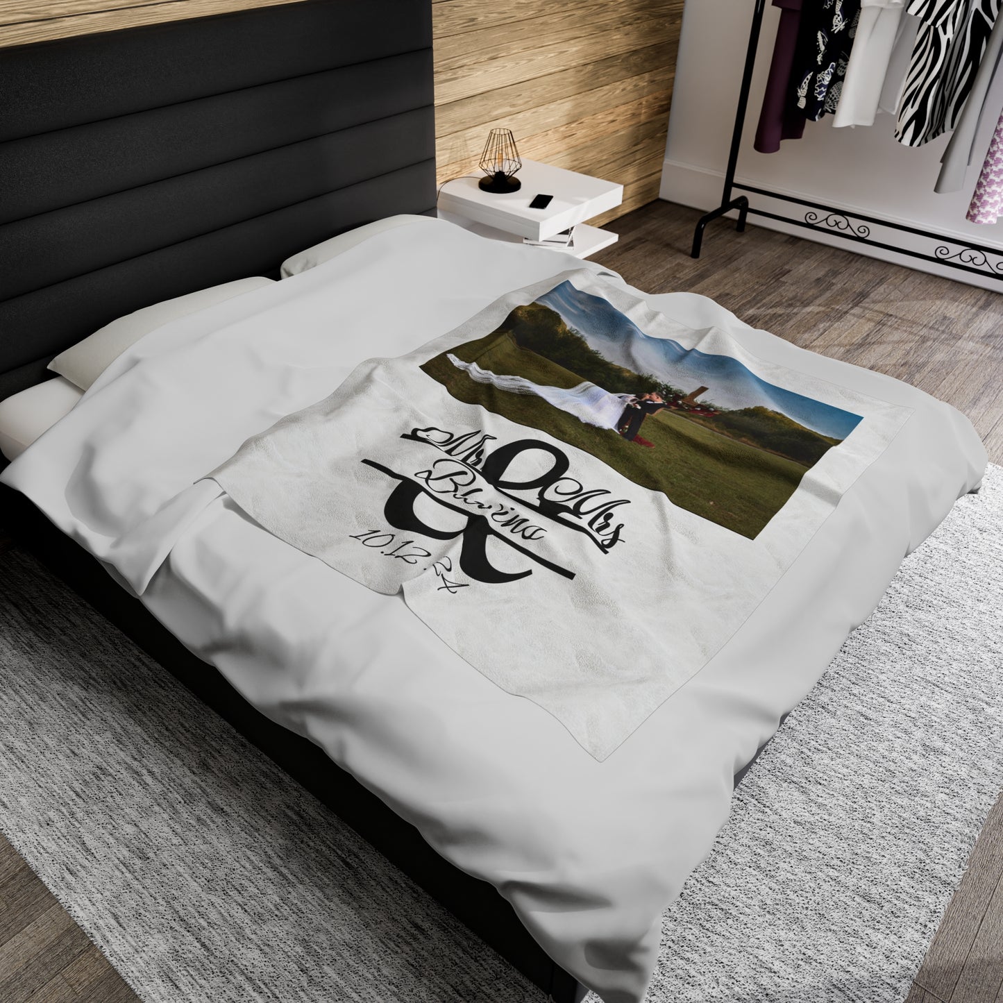 Plush Blanket | Our Story & Custom Name/Date