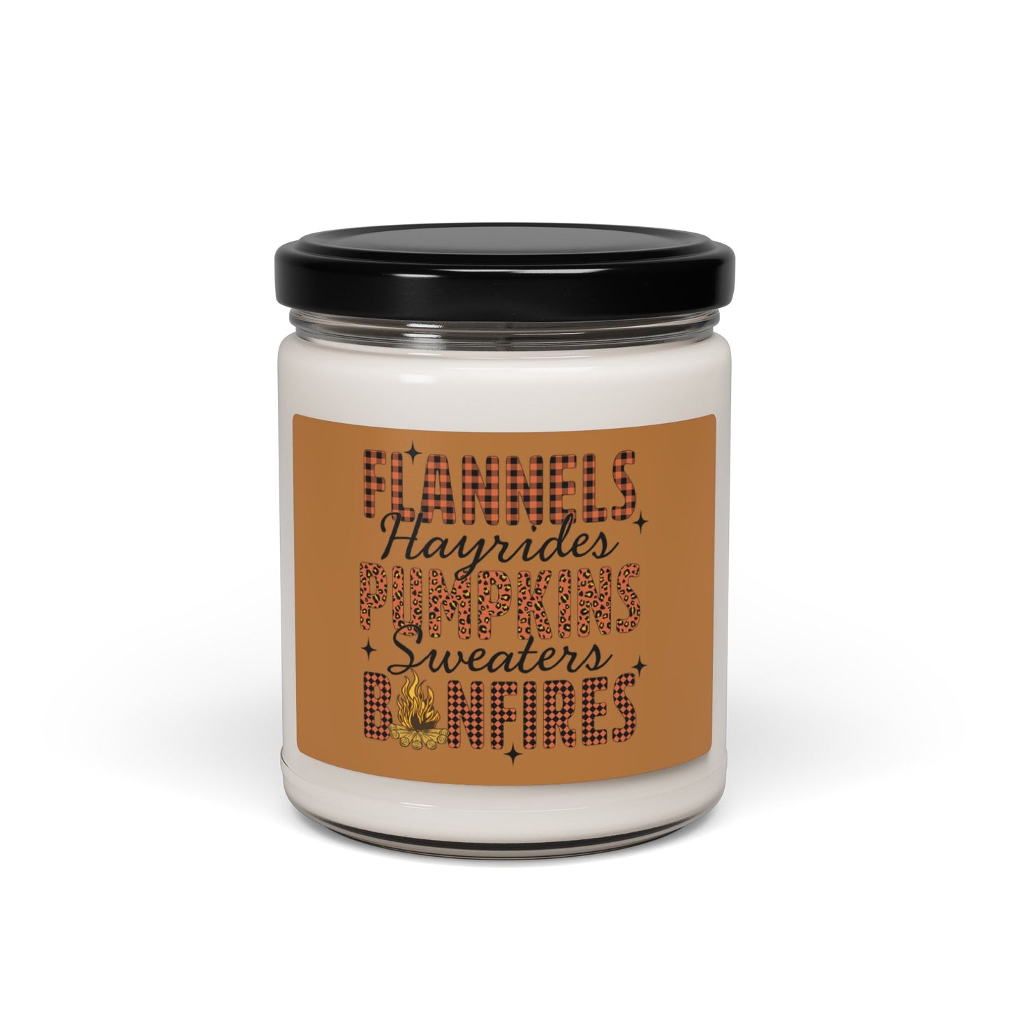 Scented Candle | Flannels Hayrides Pumpkins Sweaters Bonfires