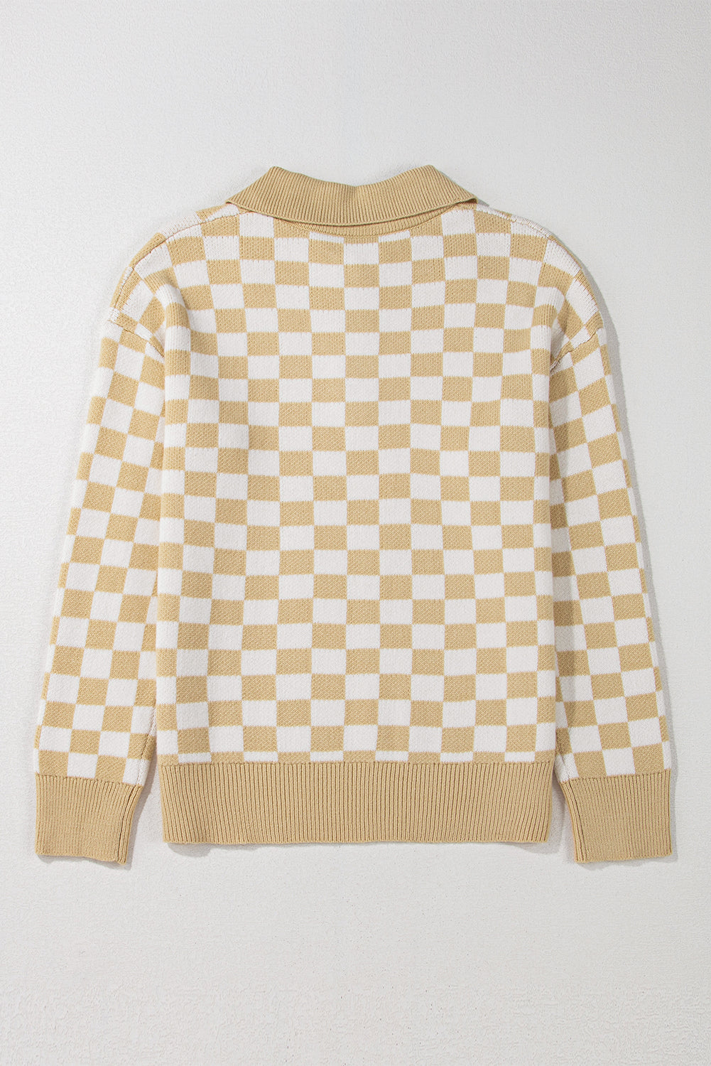 Checkered Collared Sweater