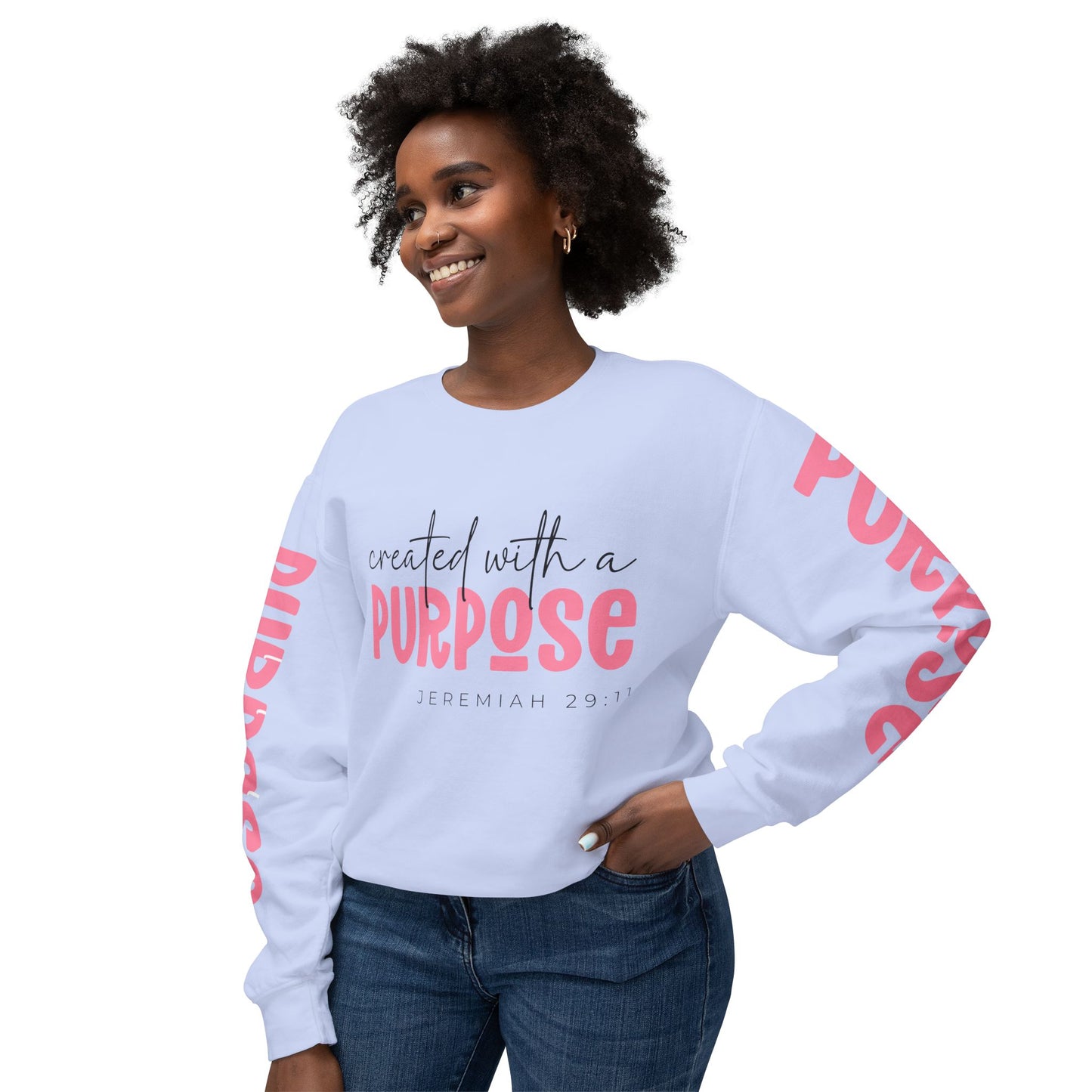 Crewneck | created with a PURPOSE Jeremiah 29:11