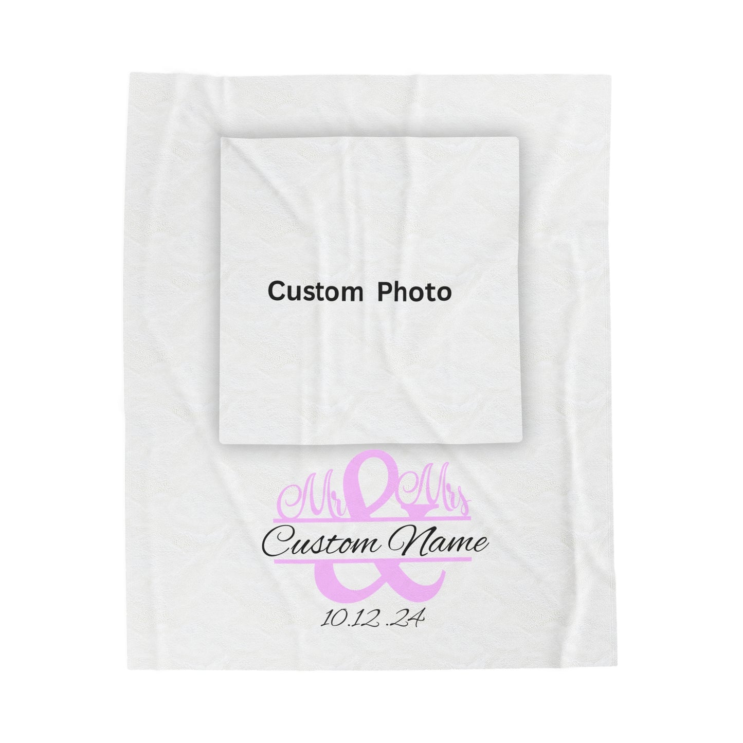 Plush Blanket | Our Story & Custom Name/Date