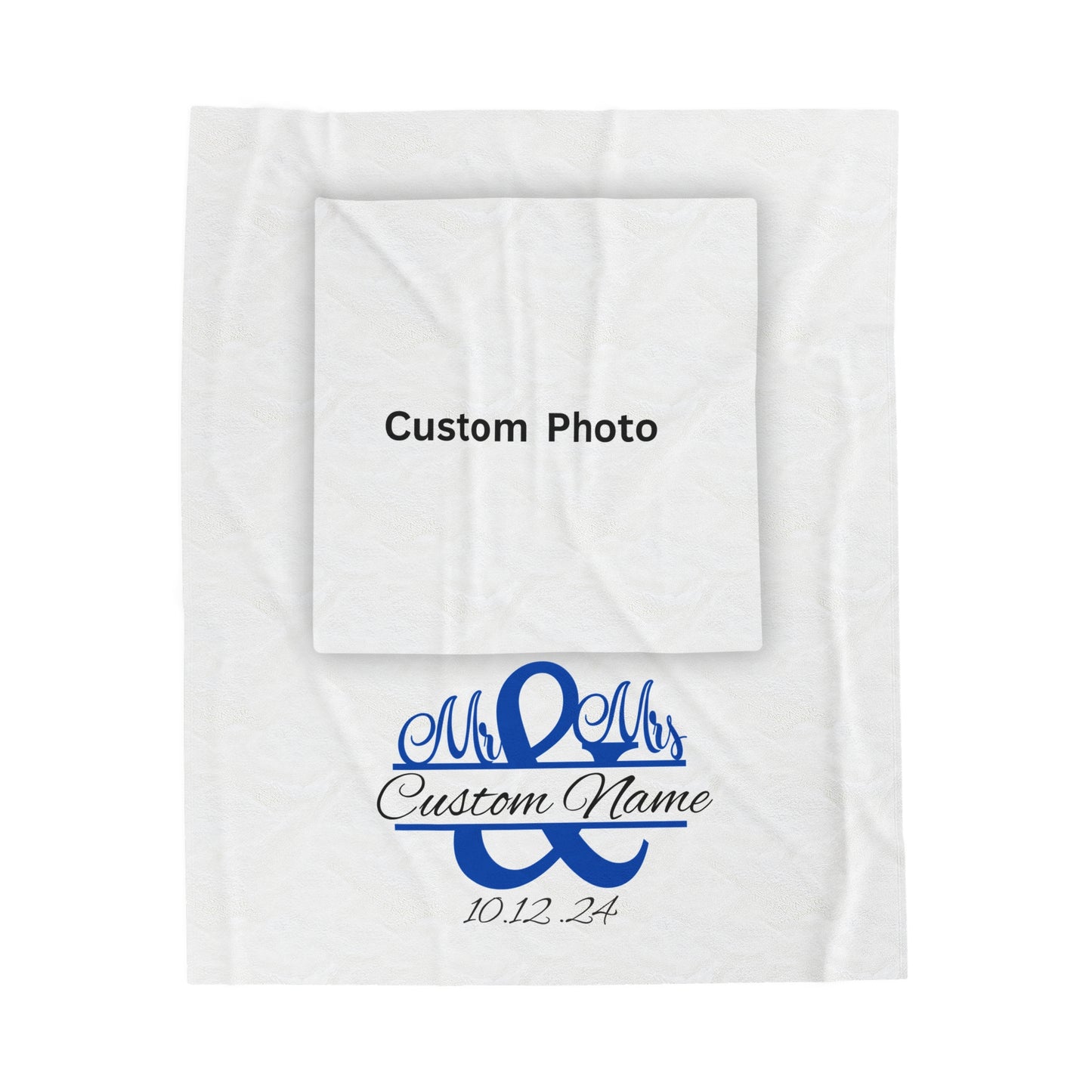 Plush Blanket | Our Story & Custom Name/Date